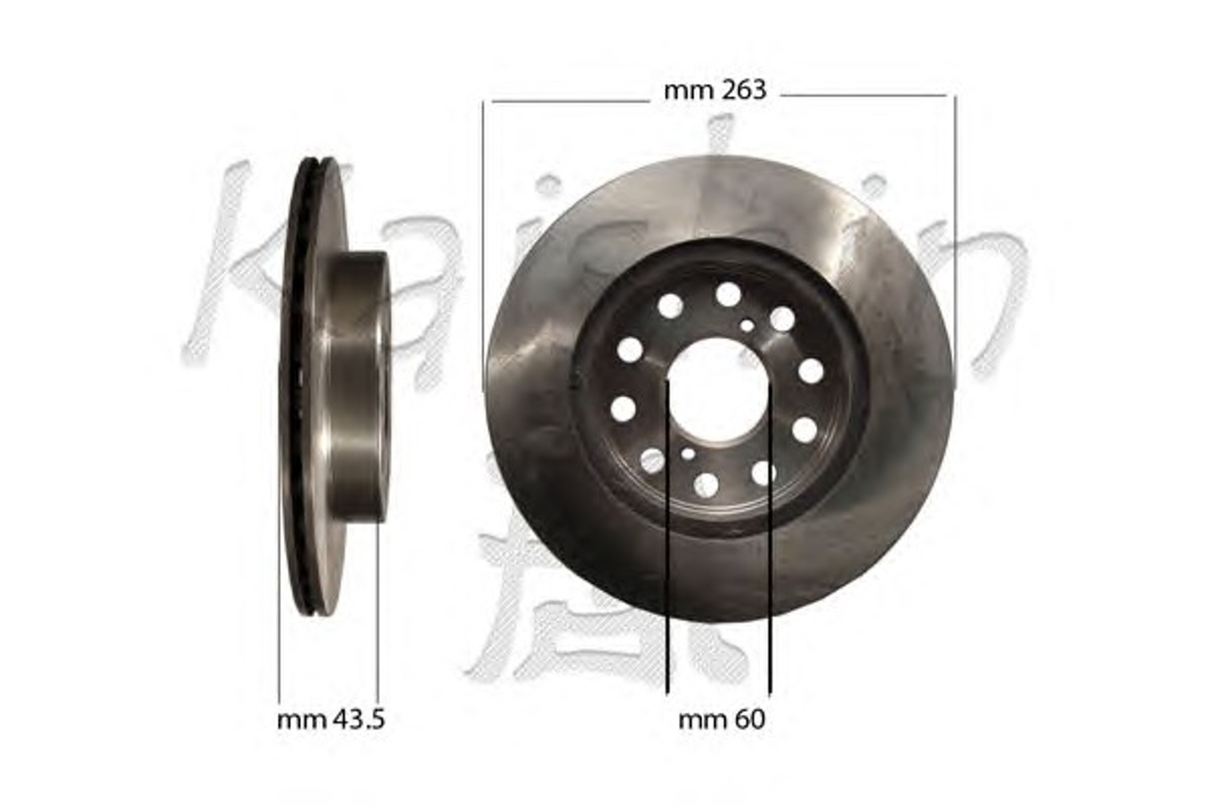 Диск тормозной KAISHIN CBR246