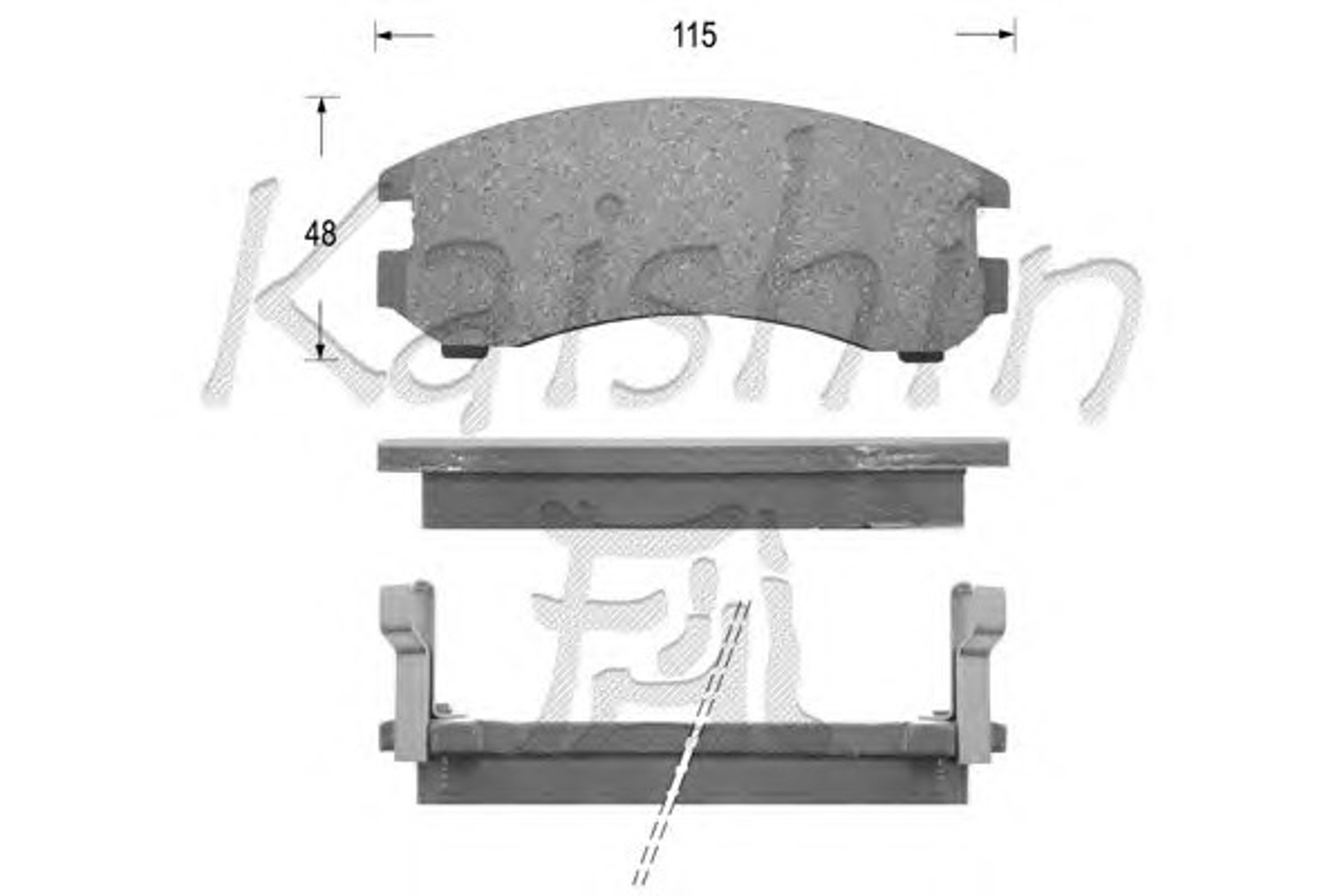 D1066 KAISHIN Колодки тормозные дисковые