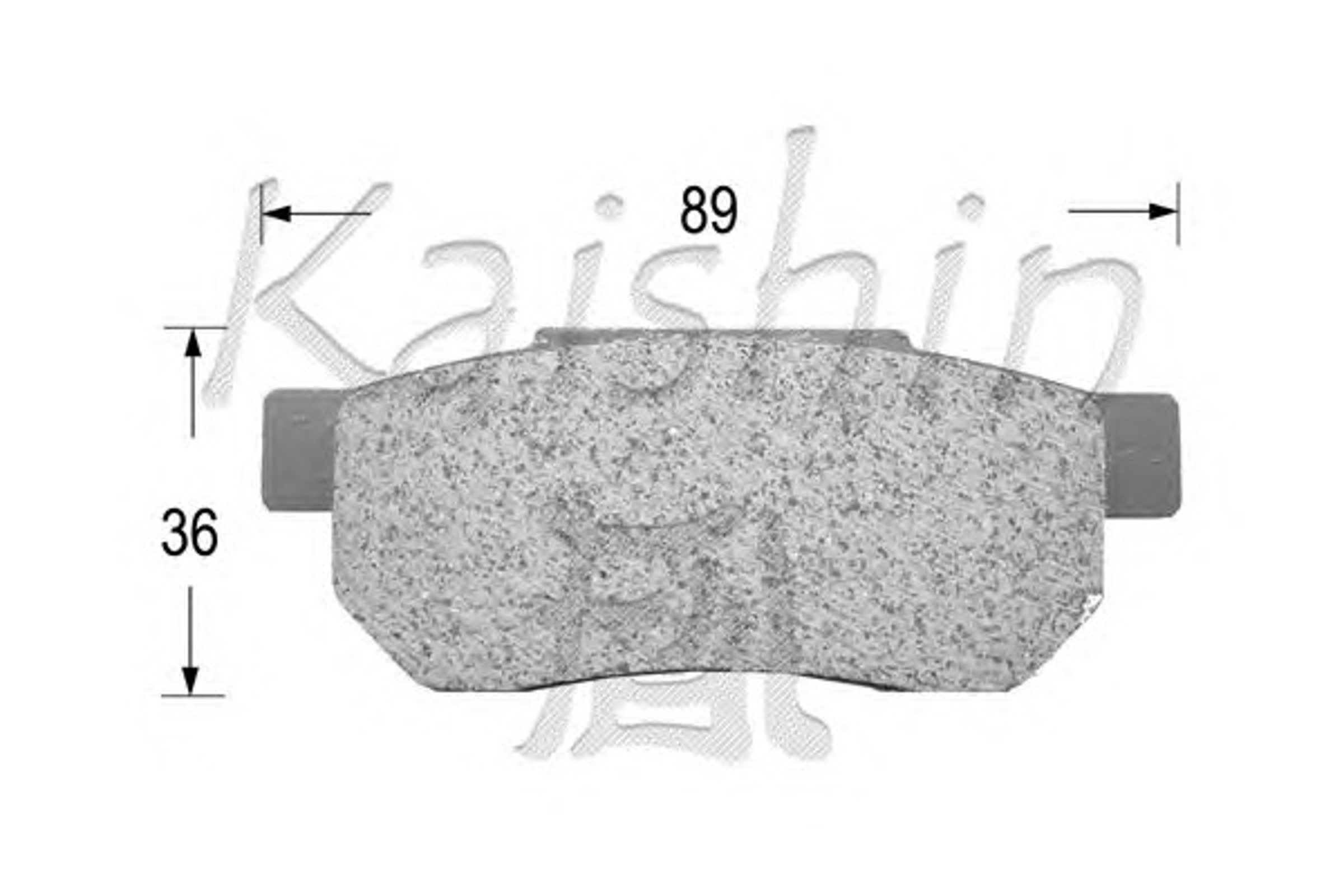 D5018 KAISHIN Колодки тормозные дисковые