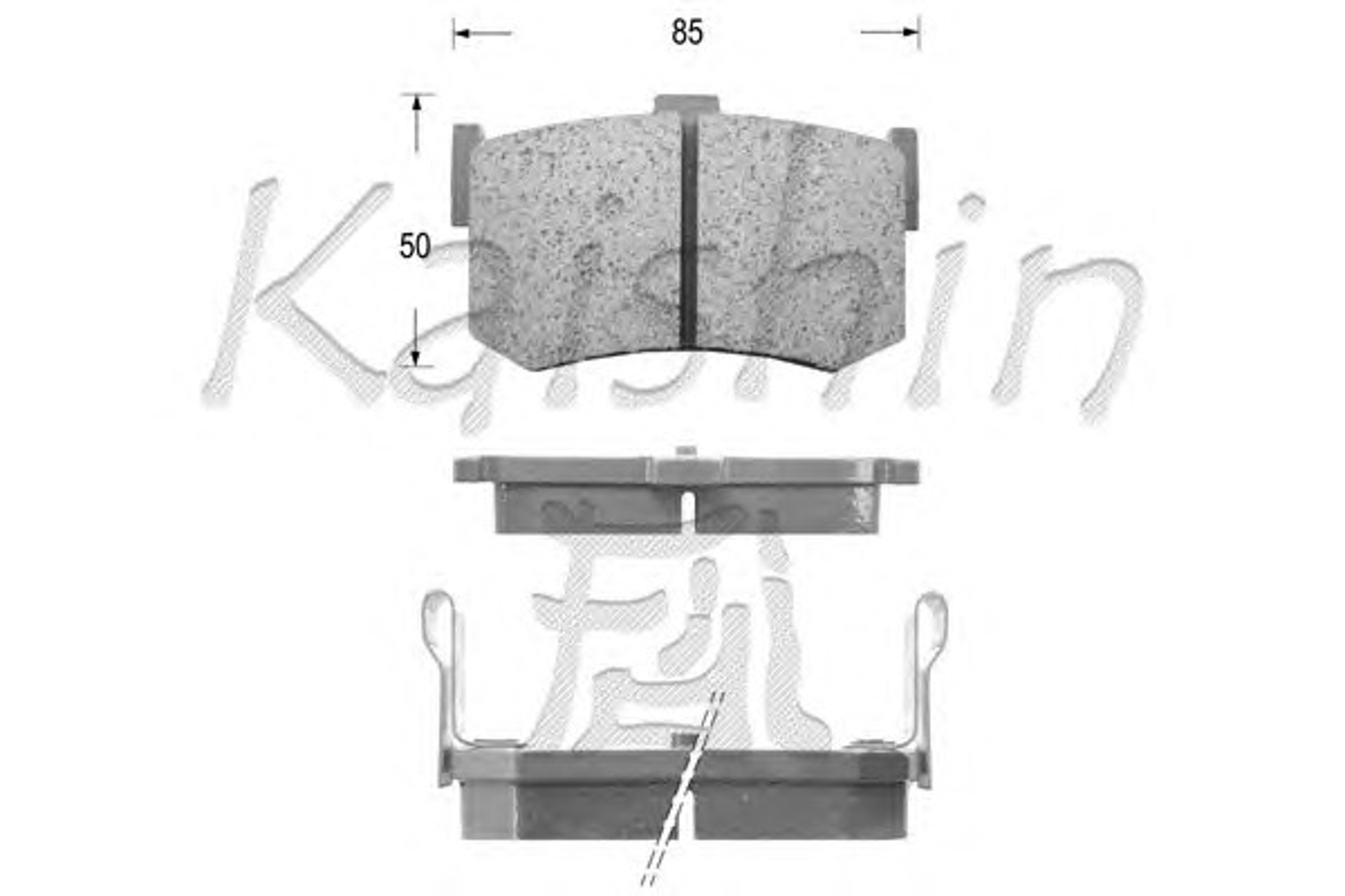 D5030 KAISHIN Колодки тормозные дисковые