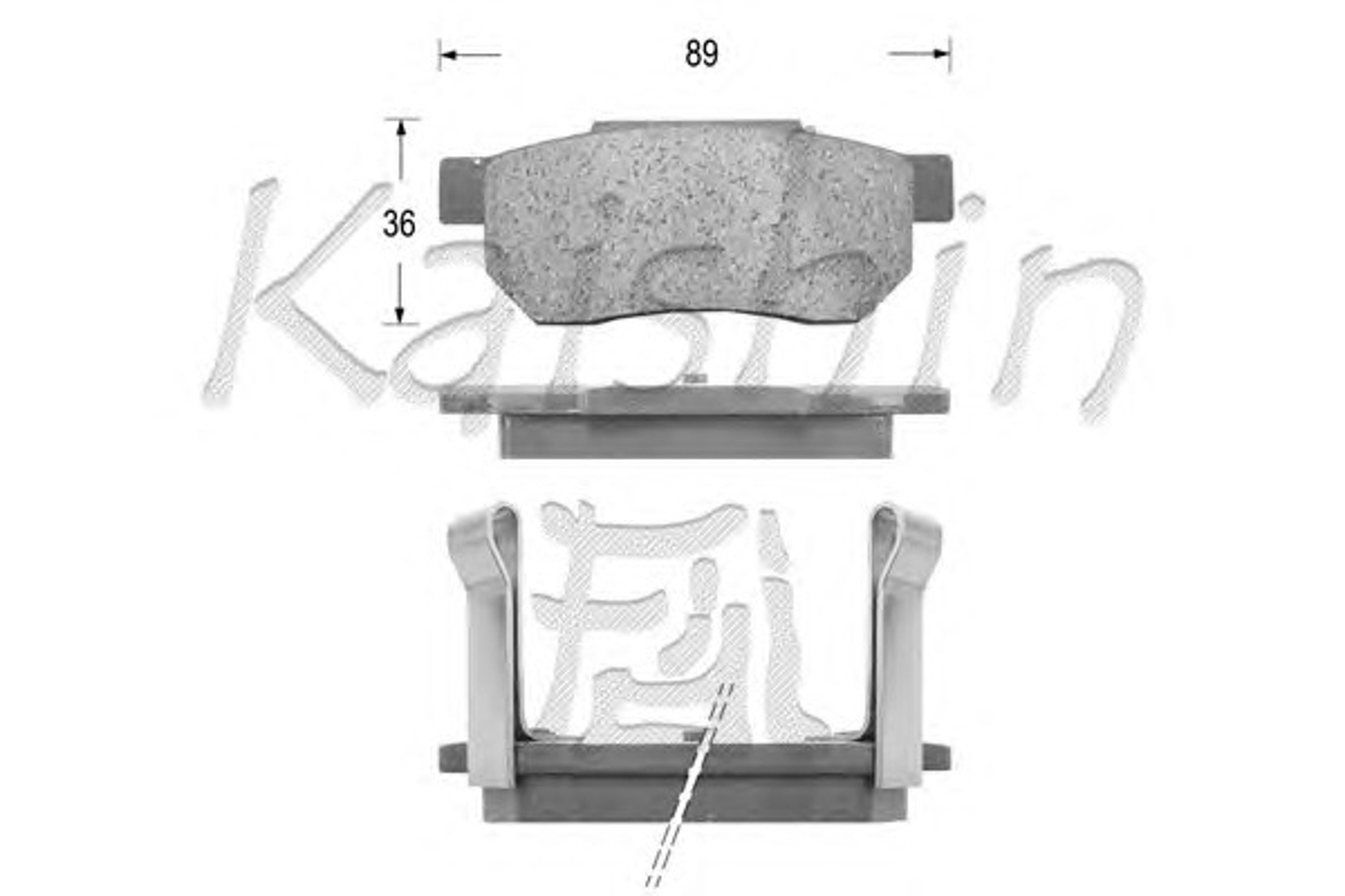 D5042 KAISHIN Колодки тормозные дисковые