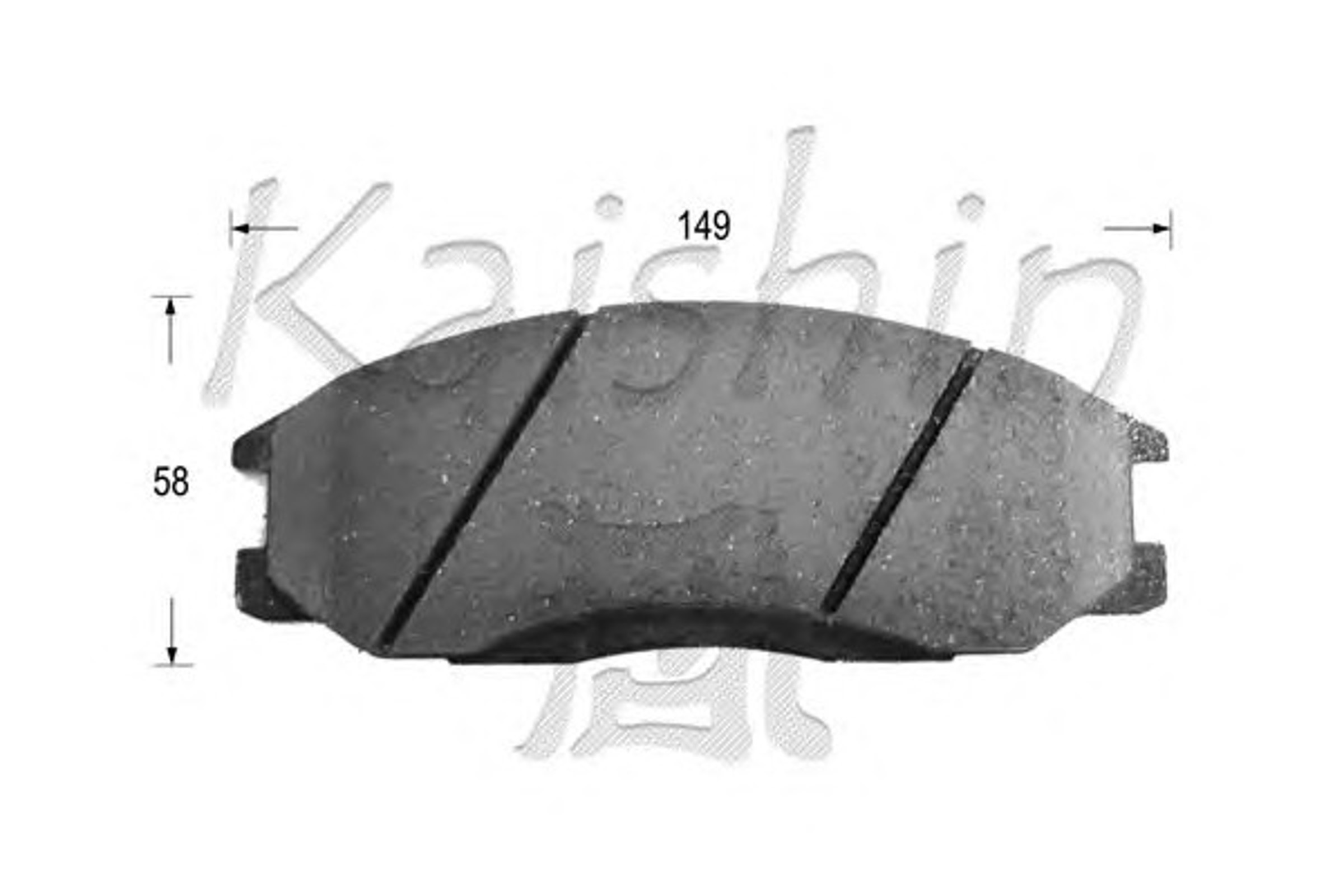 Колодки тормозные дисковые KAISHIN FK11103