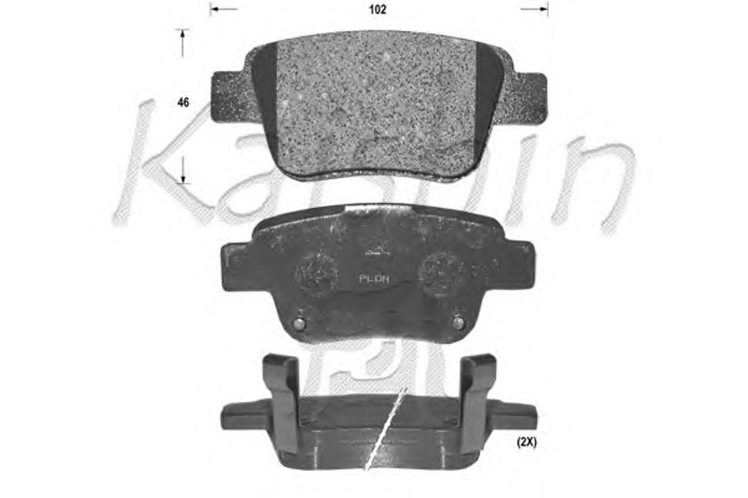 Колодки тормозные дисковые KAISHIN FK2239