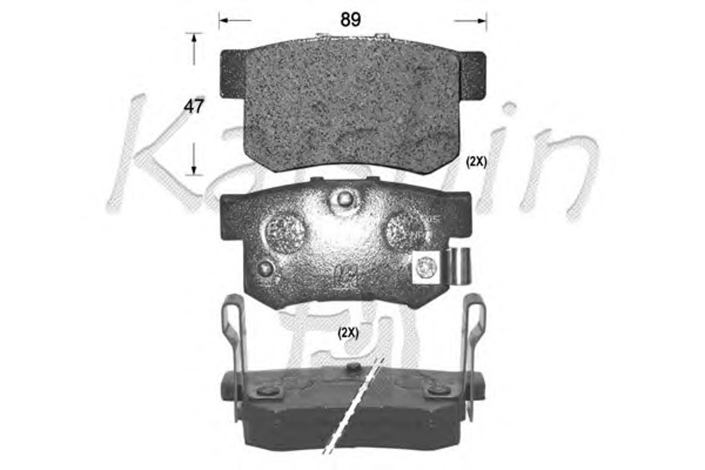 Колодки тормозные дисковые KAISHIN FK5056