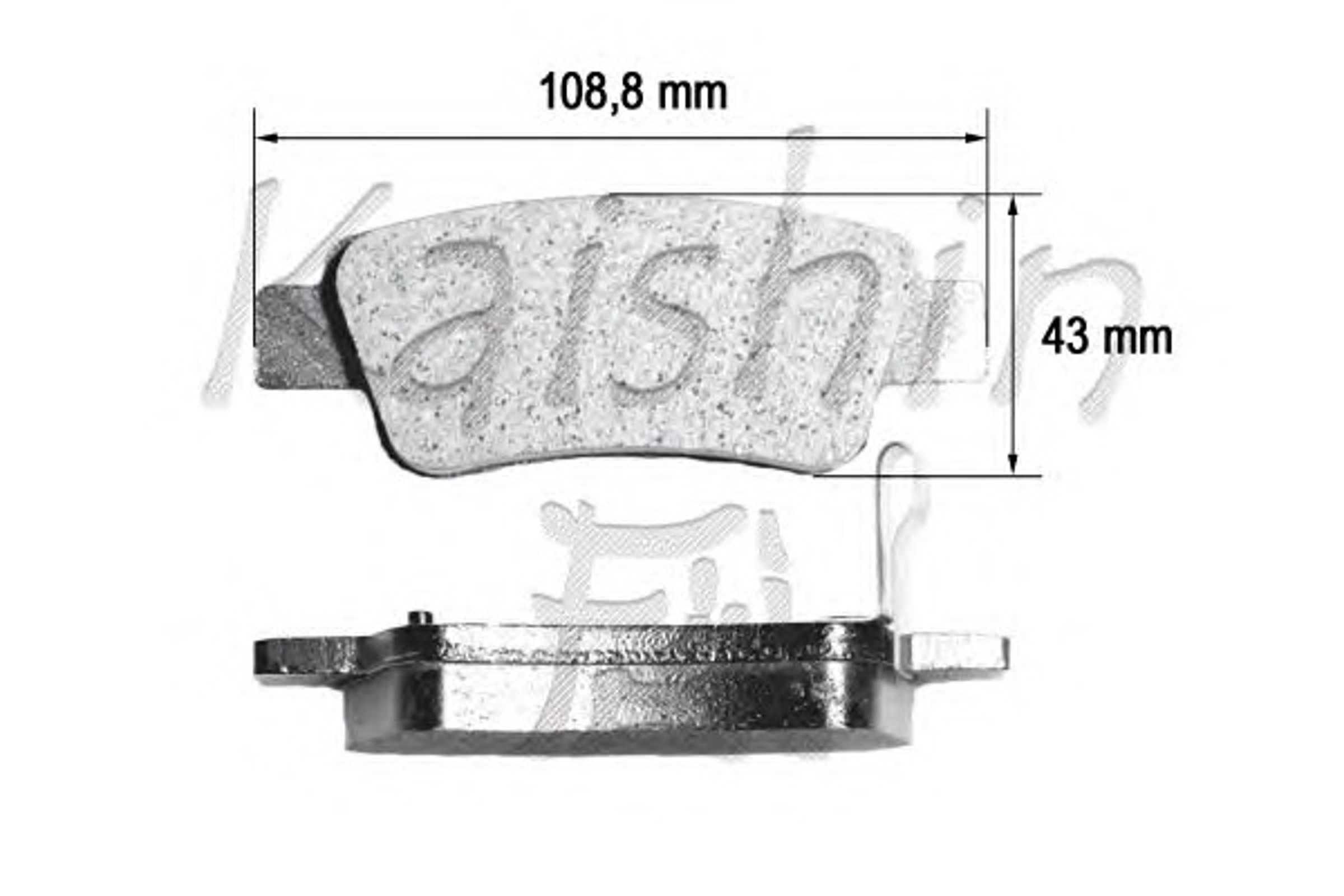 Колодки тормозные дисковые KAISHIN FK5159