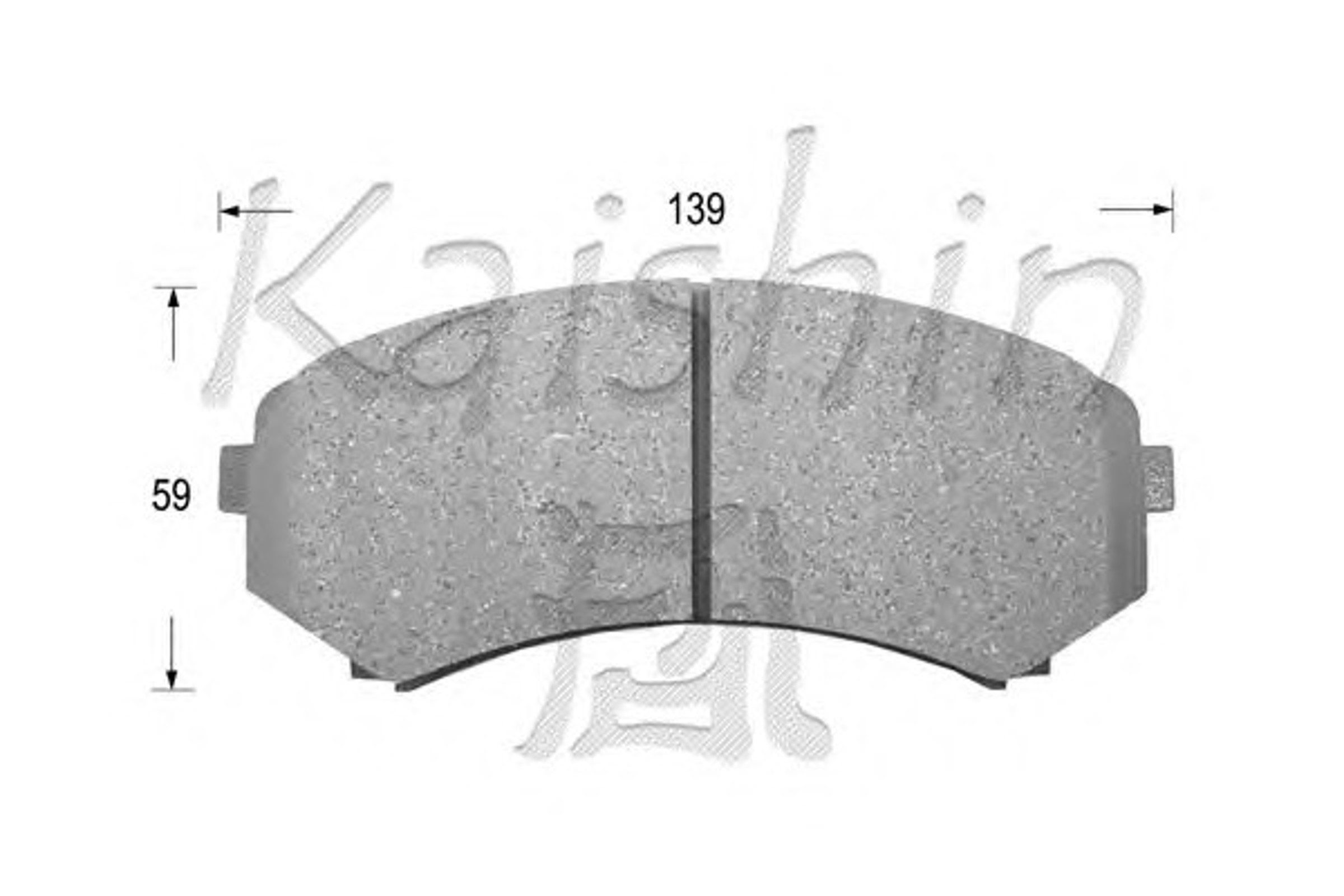 Колодки тормозные дисковые KAISHIN FK6085