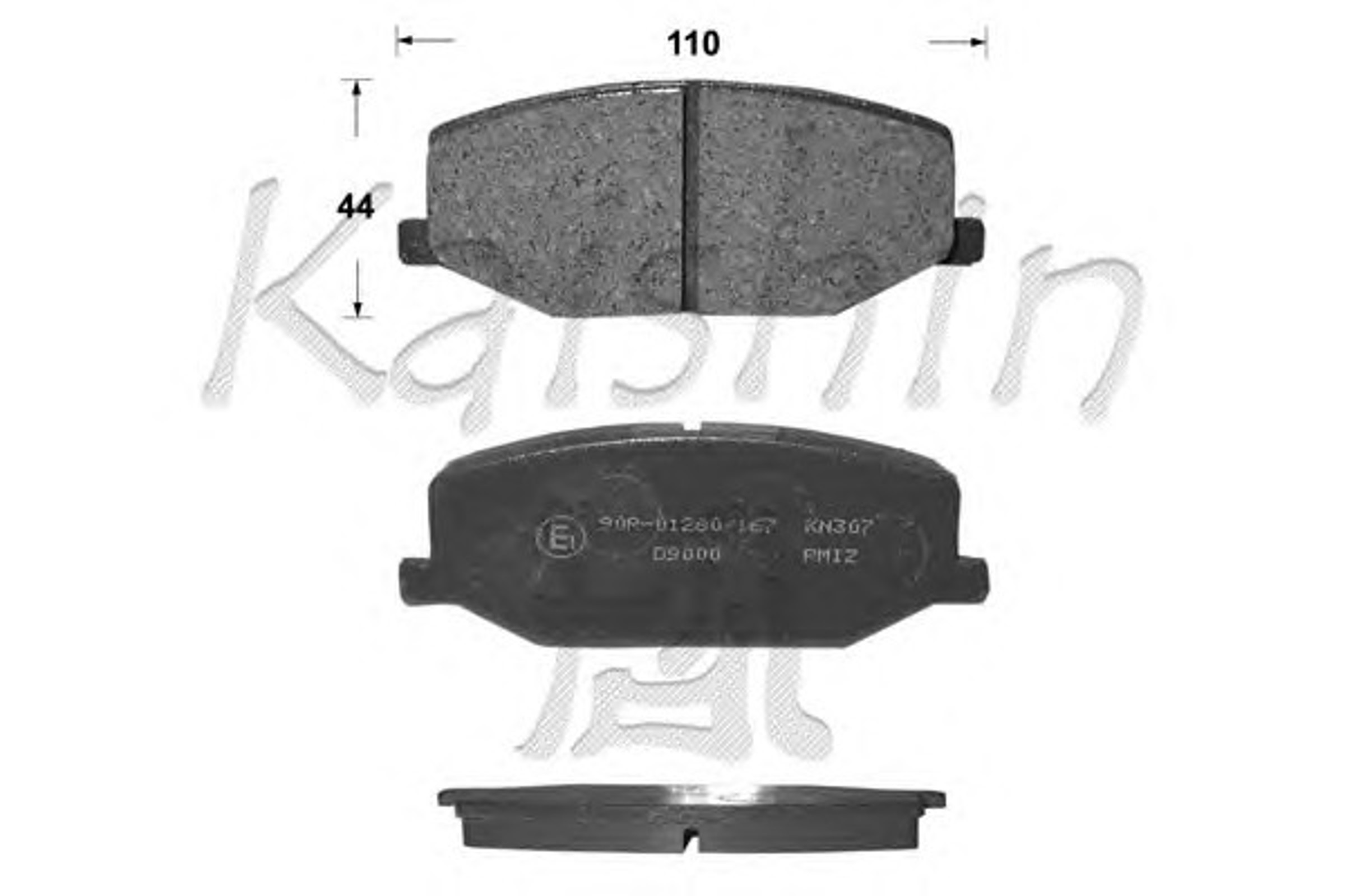 Колодки тормозные дисковые KAISHIN FK9000
