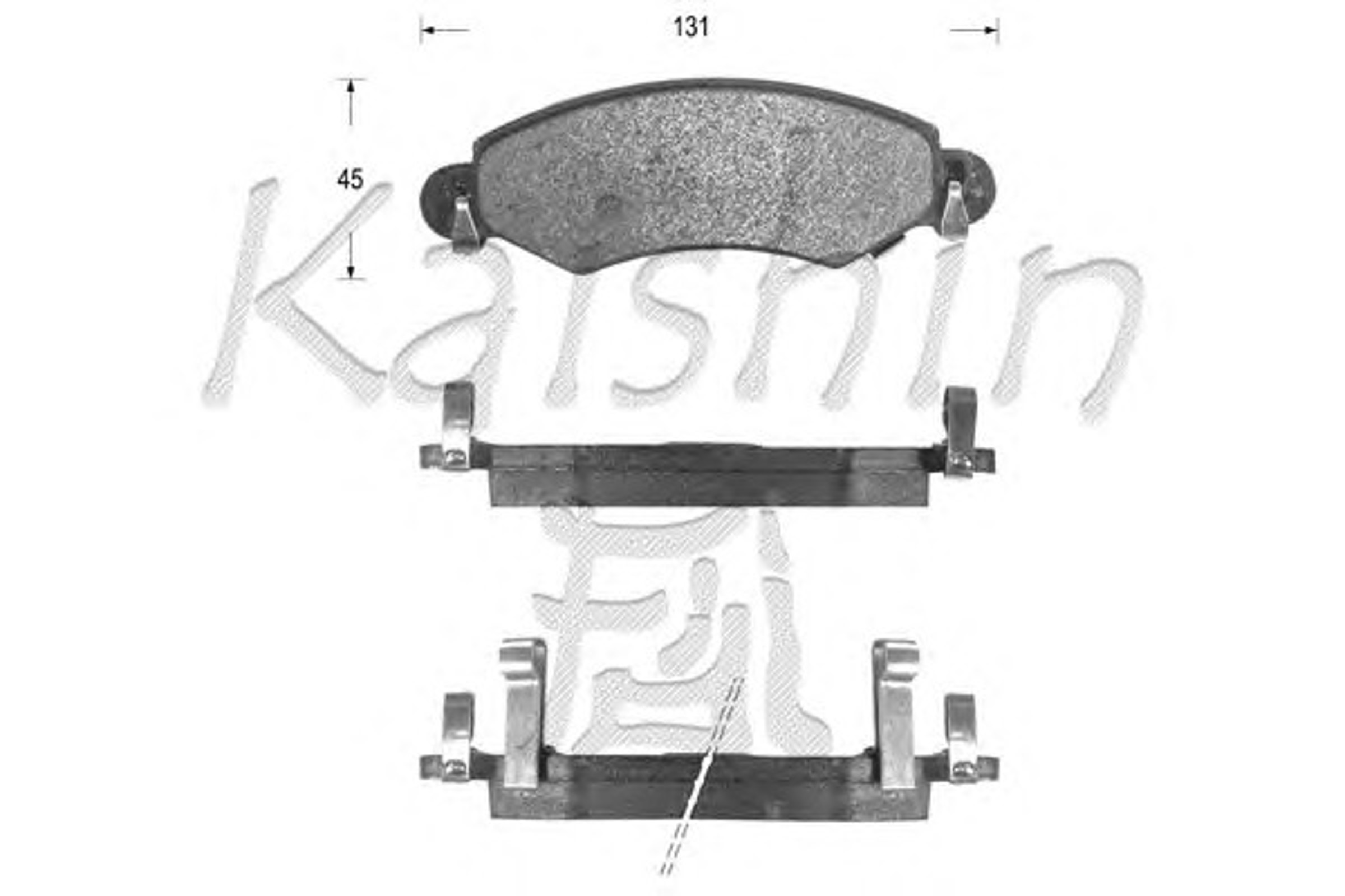 Колодки тормозные дисковые KAISHIN FK9051