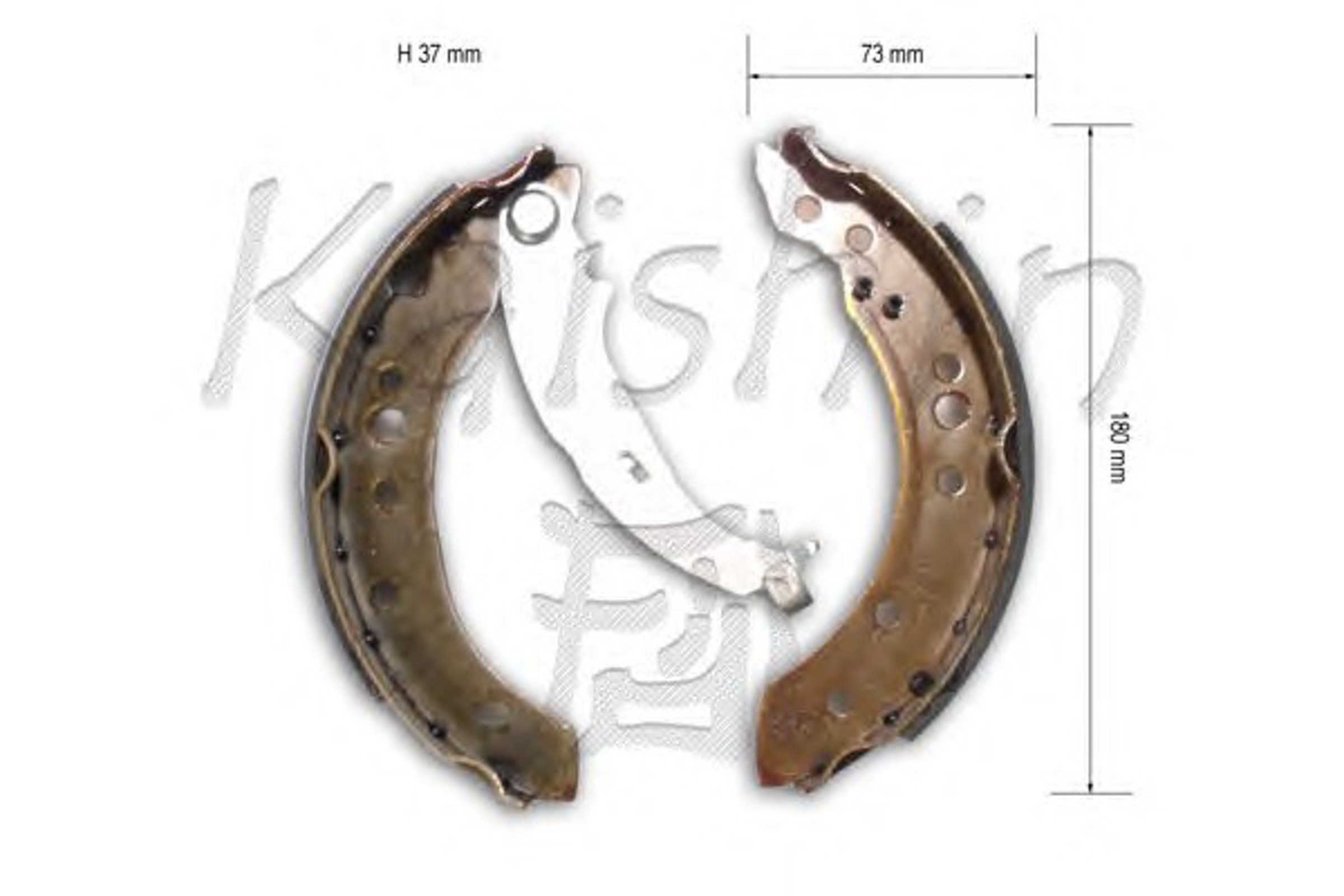 Комплект тормозных колодок KAISHIN K6737