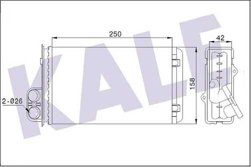 346305 KALE радиатор отопителя салона