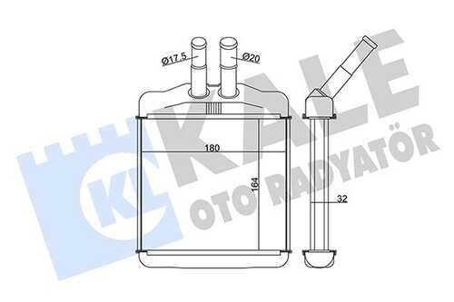 346330 KALE радиатор отопителя салона