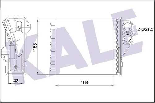 радиатор отопителя салона KALE 346415