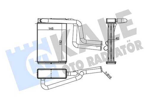 радиатор отопителя салона KALE 347130