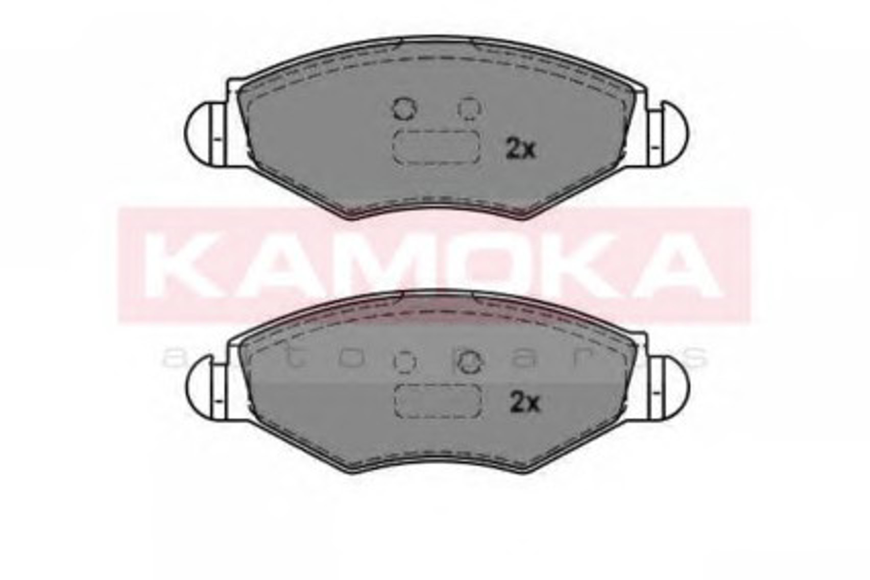 1012756 KAMOKA Комплект тормозных колодок, дисковый тормоз