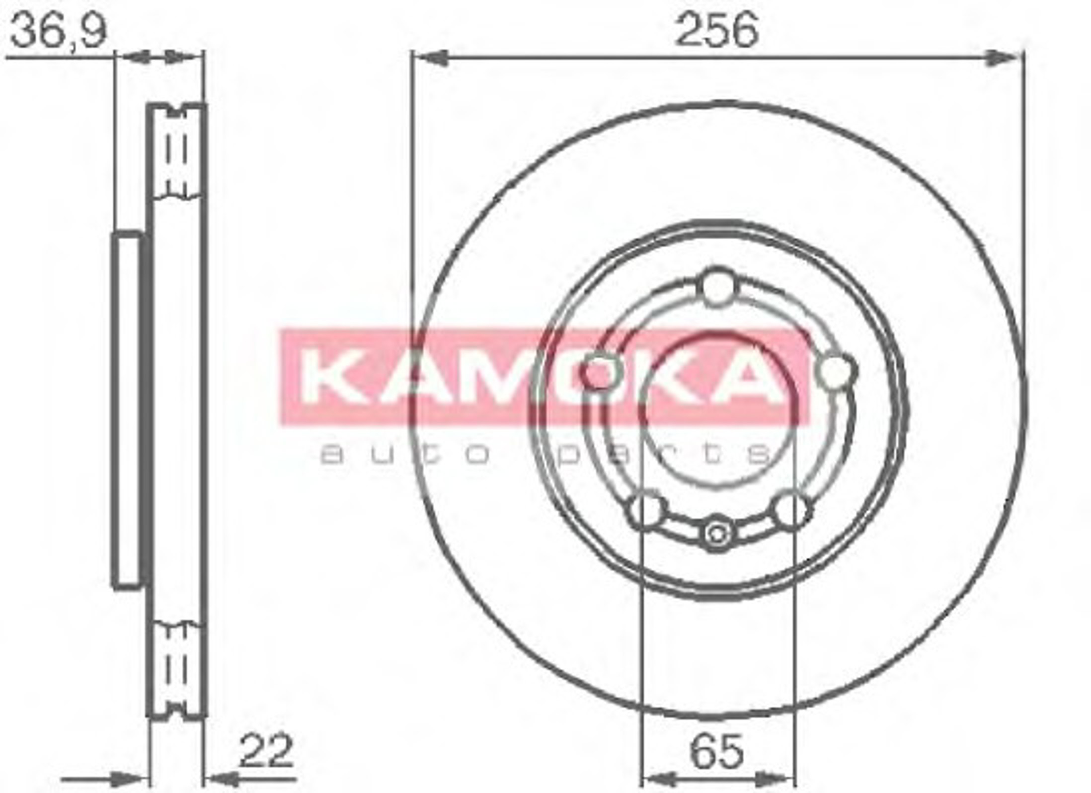 Диск тормозной KAMOKA 1031854