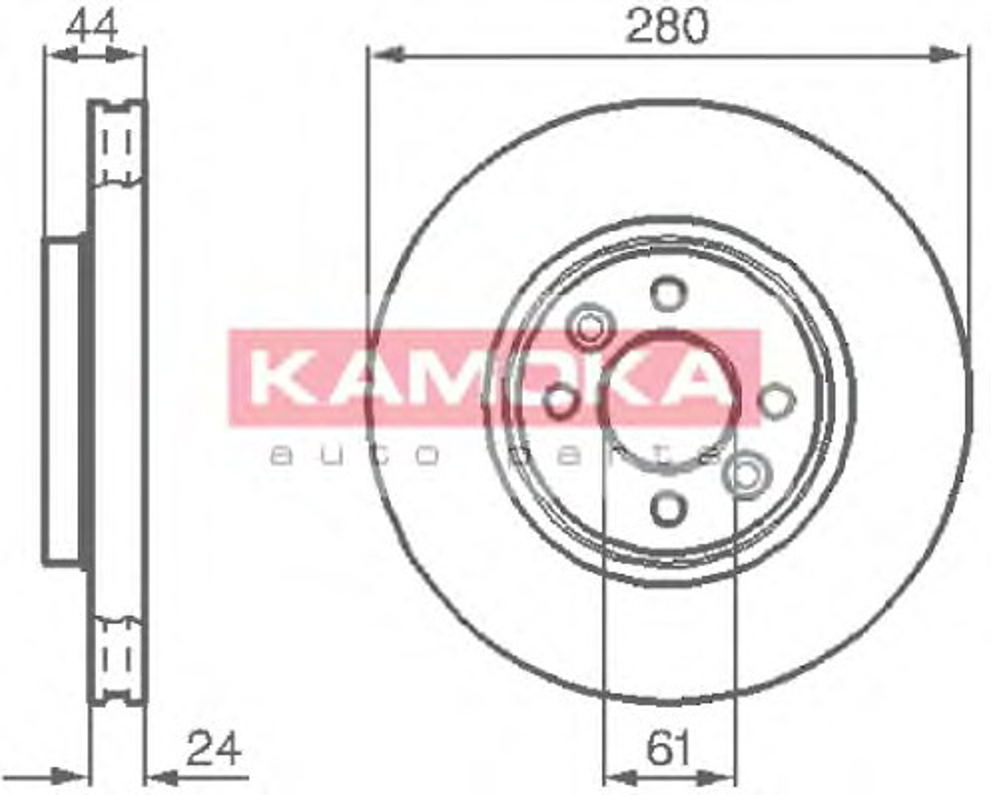 1032248 KAMOKA Диск тормозной