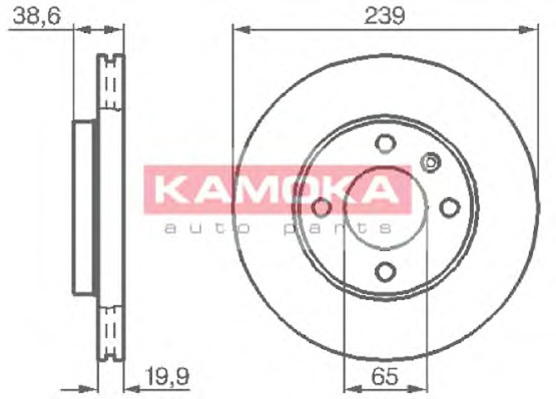 103350 KAMOKA Диск тормозной