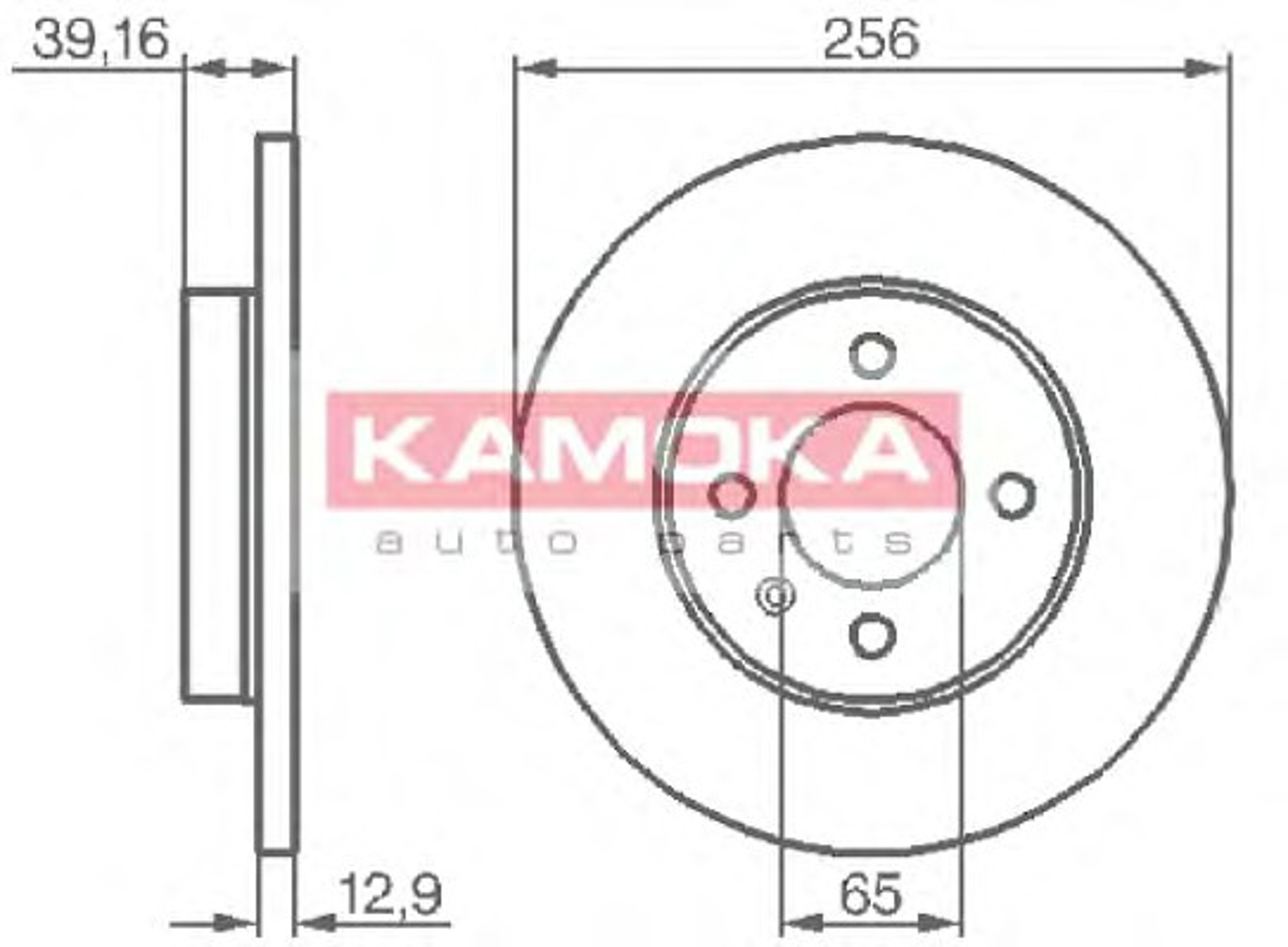 Диск тормозной KAMOKA 103410