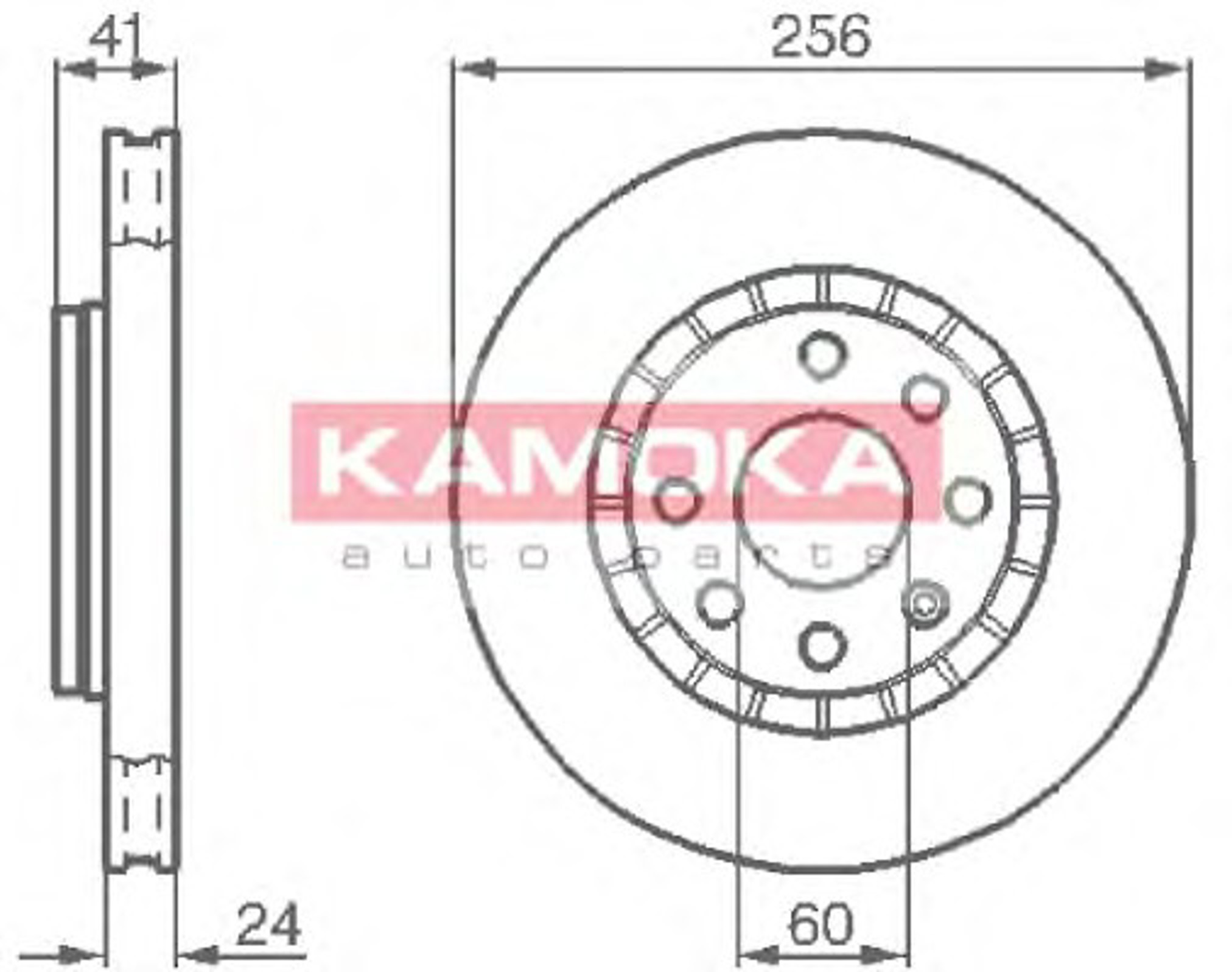 103412 KAMOKA Диск тормозной