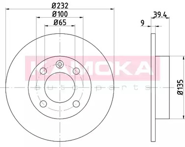 тормозные диски KAMOKA 103146