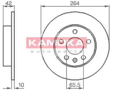 1032088 KAMOKA Тормозной диск