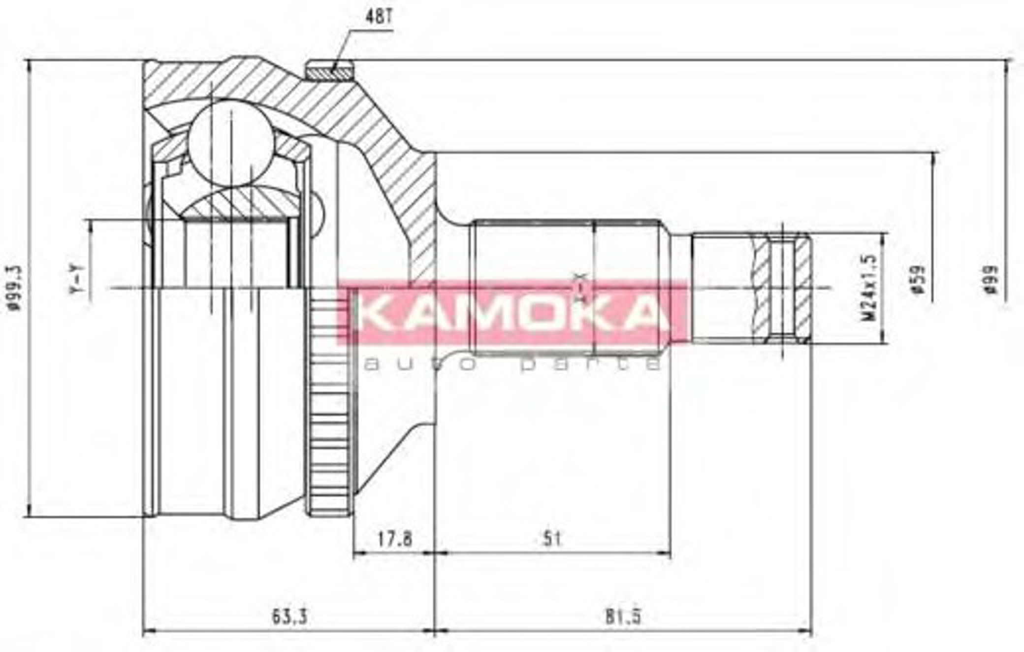 6576 KAMOKA ШРУС