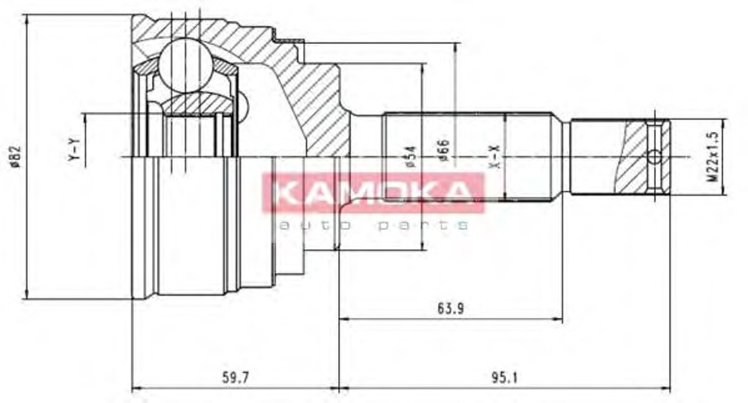 Шрус KAMOKA 6832