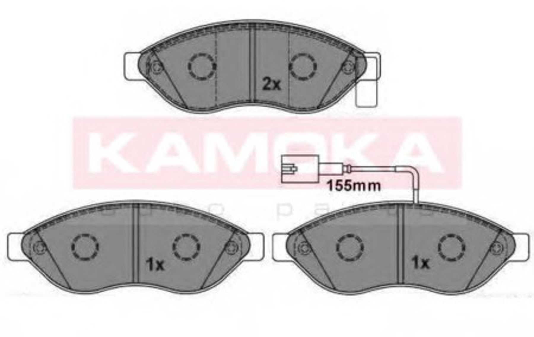 Колодки тормозные дисковые KAMOKA JQ101100