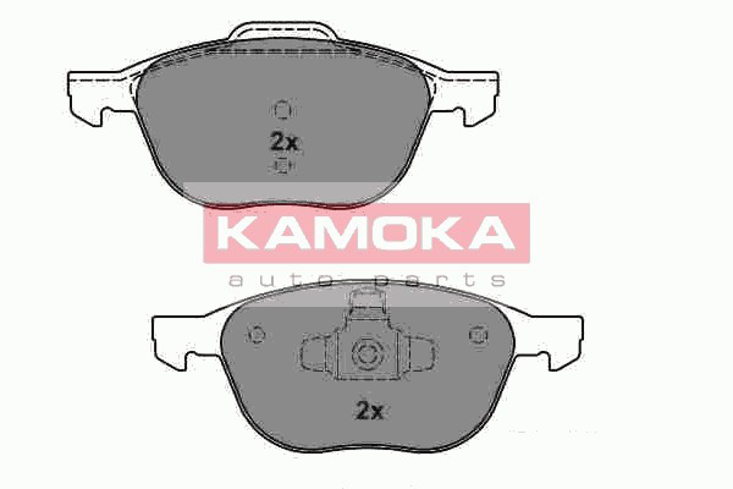 JQ101143 KAMOKA Комплект тормозных колодок, дисковый тормоз