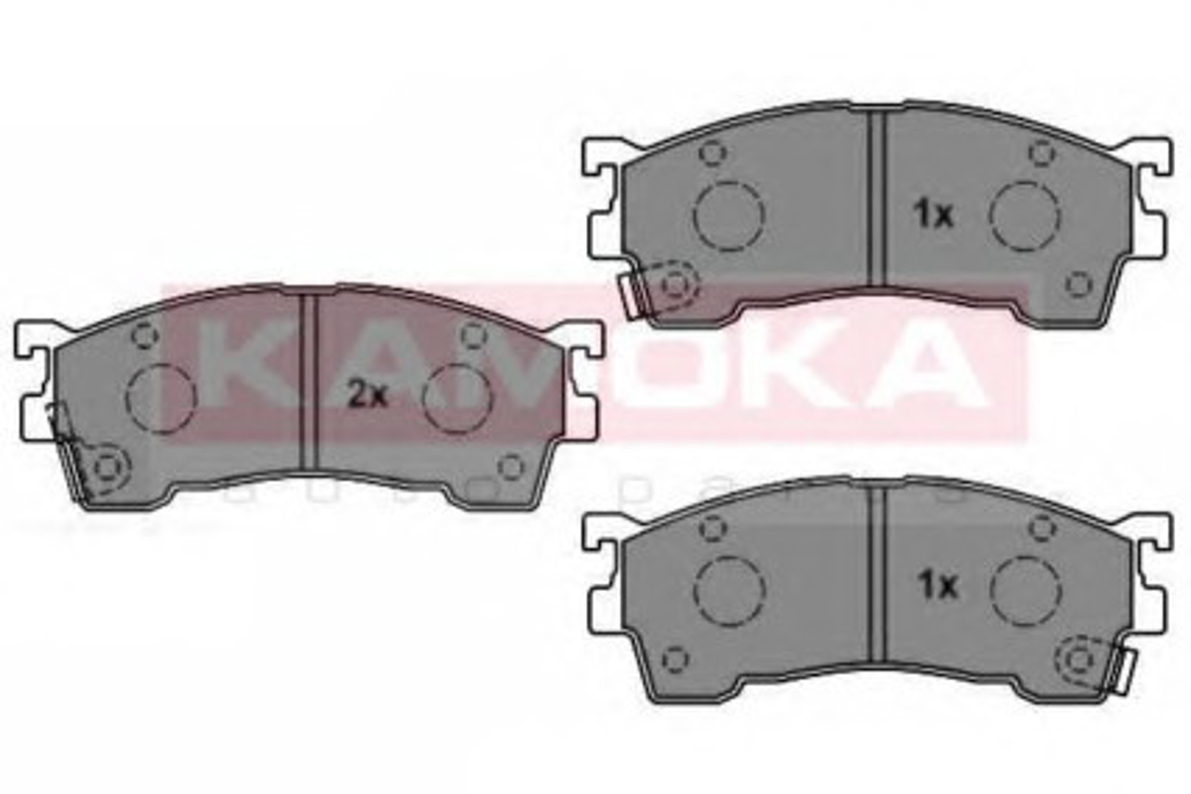 JQ1011900 KAMOKA Колодки тормозные дисковые