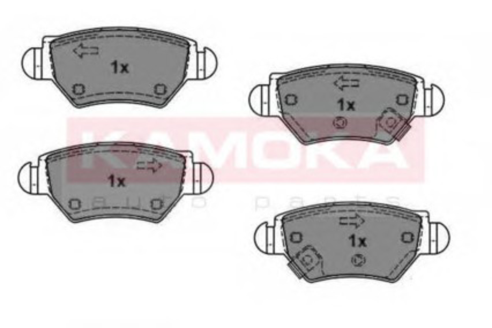 Колодки тормозные дисковые KAMOKA JQ1012588