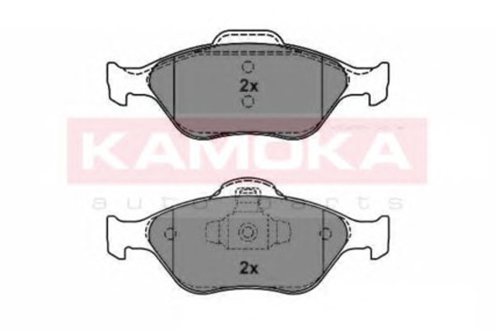 Комплект тормозных колодок дисковый тормоз KAMOKA JQ1012788