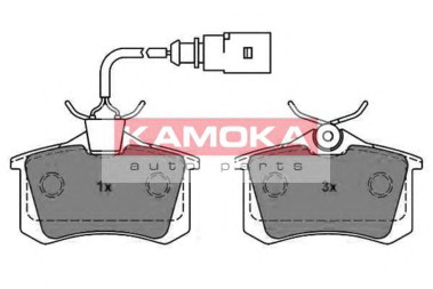 JQ1012962 KAMOKA Колодки тормозные дисковые