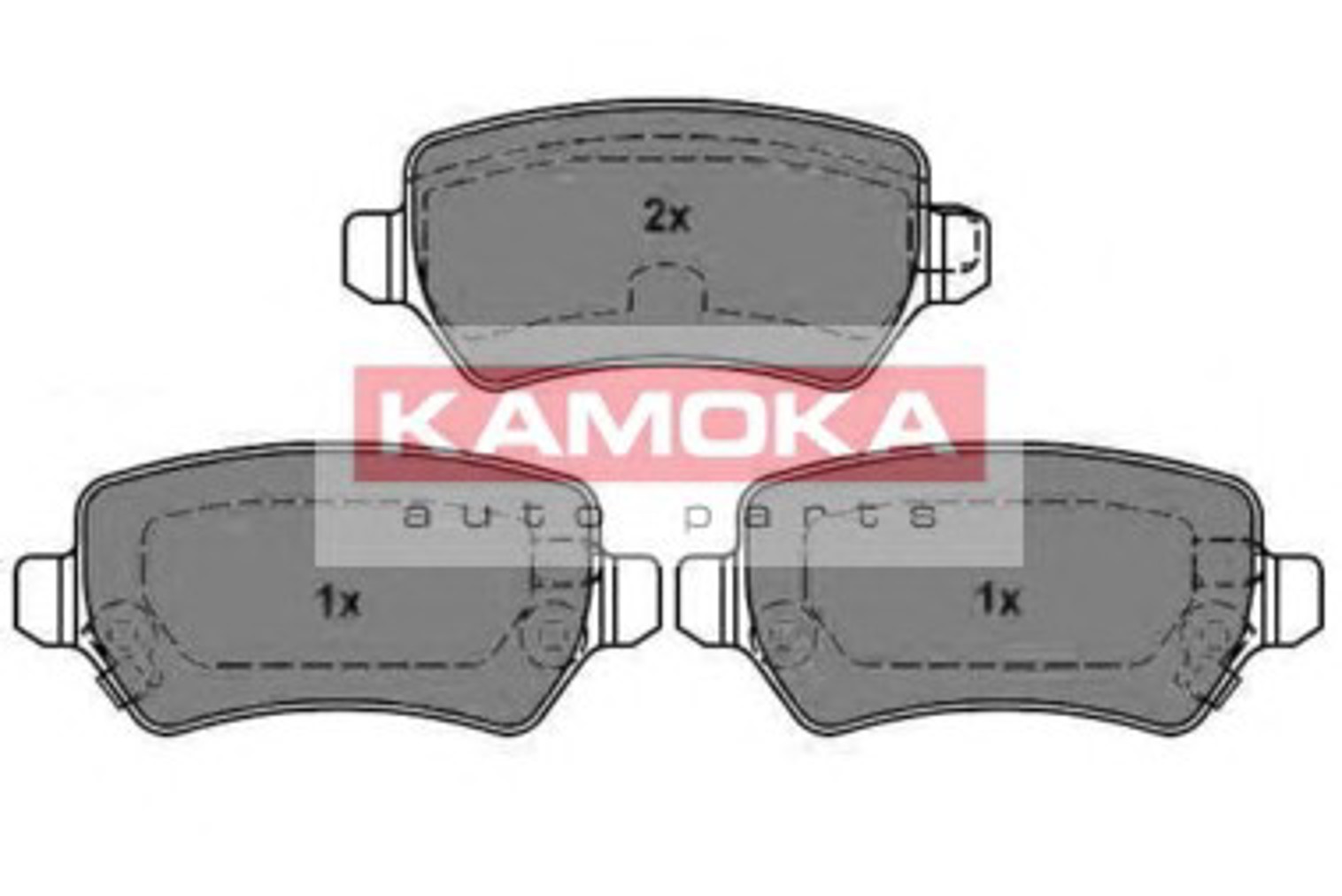 Колодки тормозные дисковые задние комплект KAMOKA JQ1013042