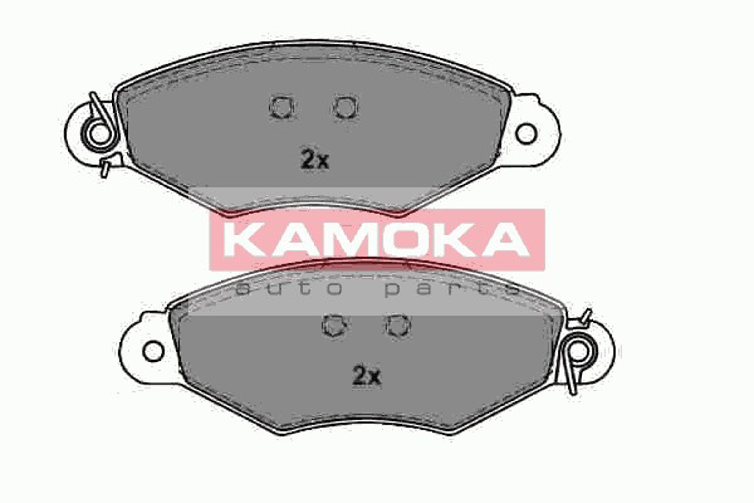 JQ1013206 KAMOKA Комплект тормозных колодок, дисковый тормоз