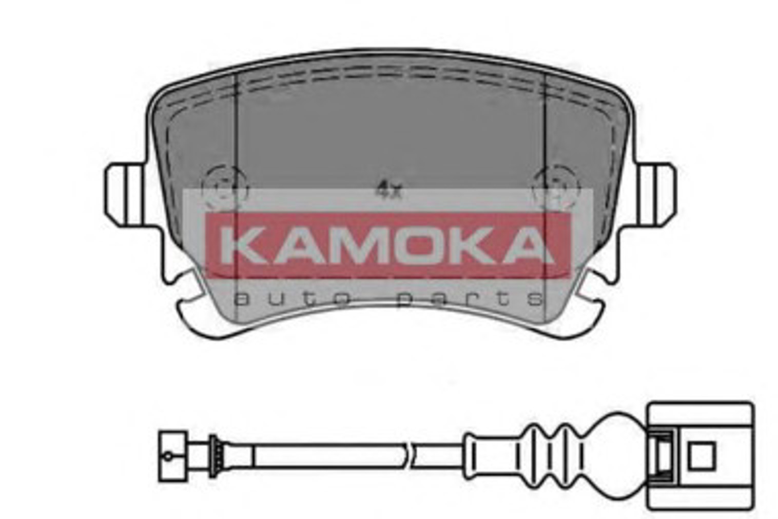 Колодки тормозные дисковые KAMOKA JQ1013288