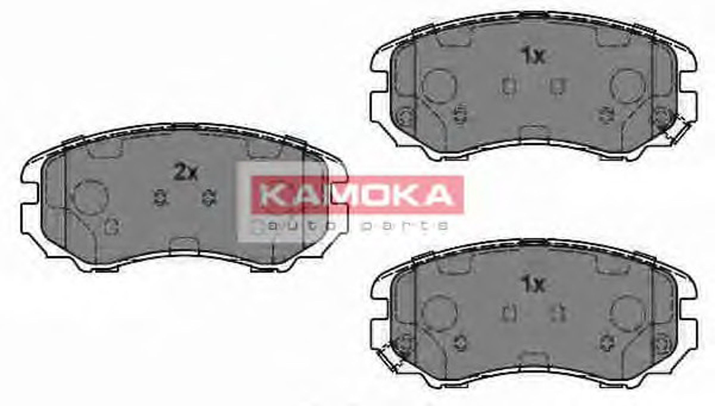 Комплект тормозных колодок дисковый тормоз KAMOKA JQ1013466