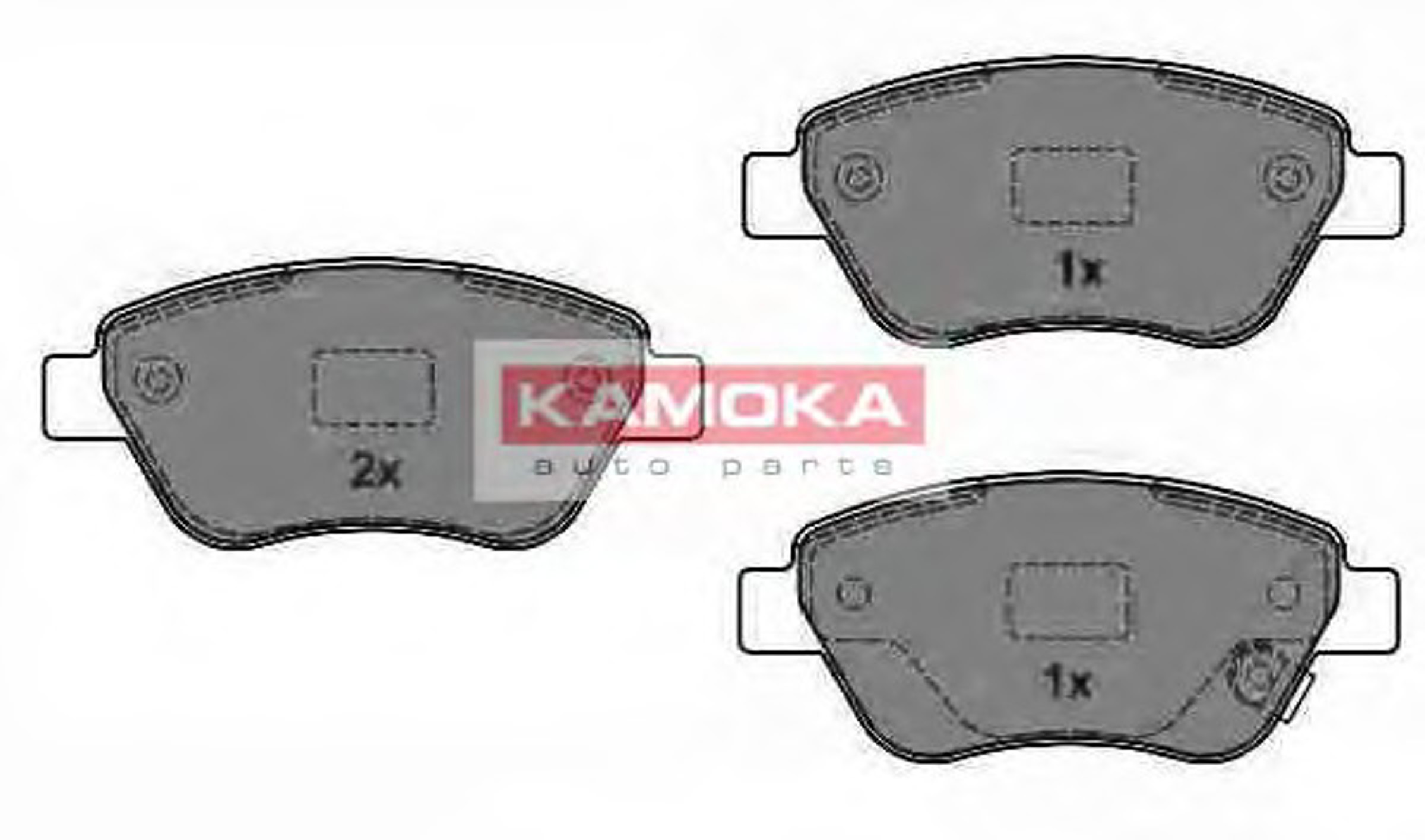 Комплект тормозных колодок дисковый тормоз KAMOKA JQ1013840