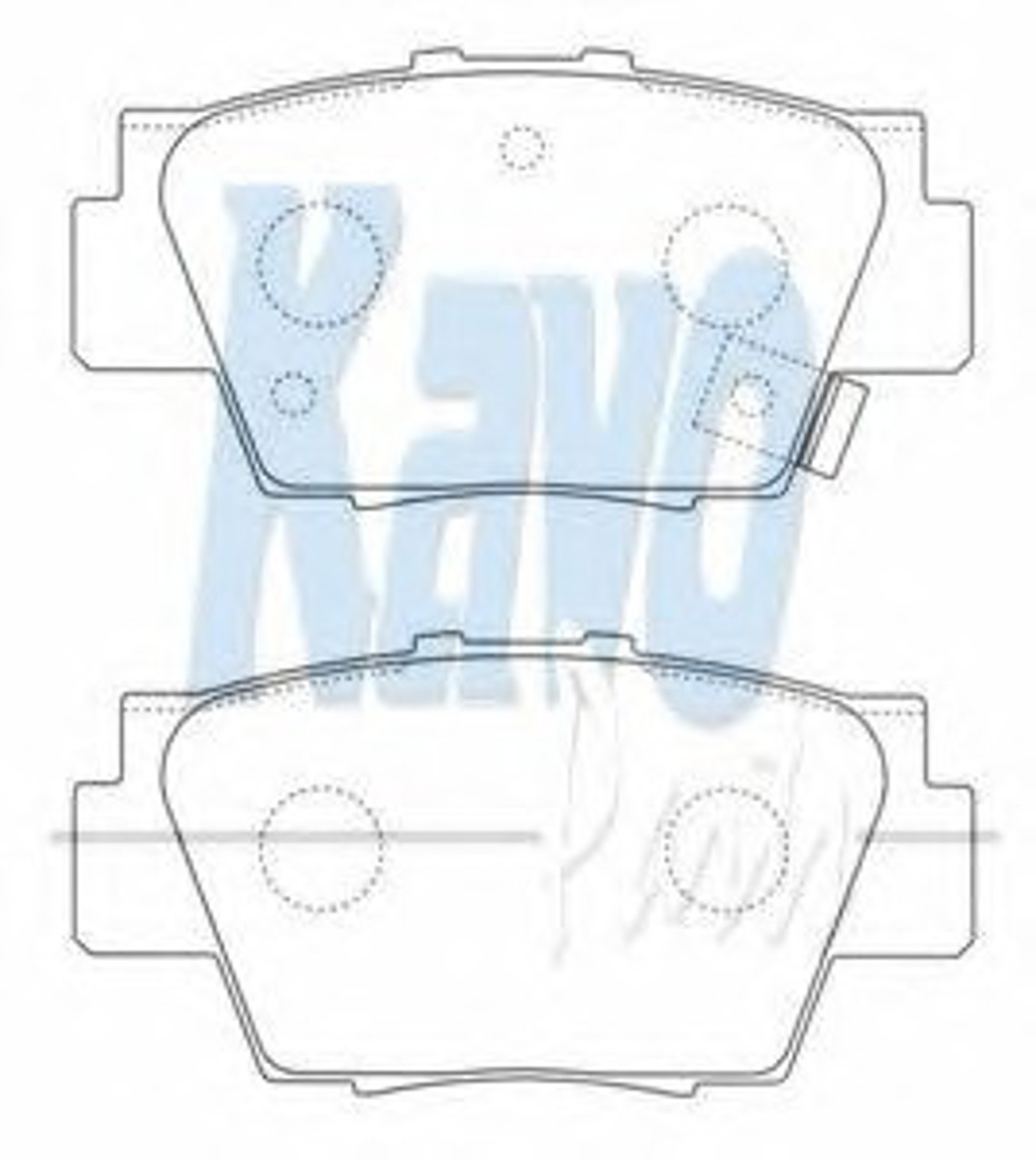 BP-2040 KAVO PARTS Колодки тормозные дисковые