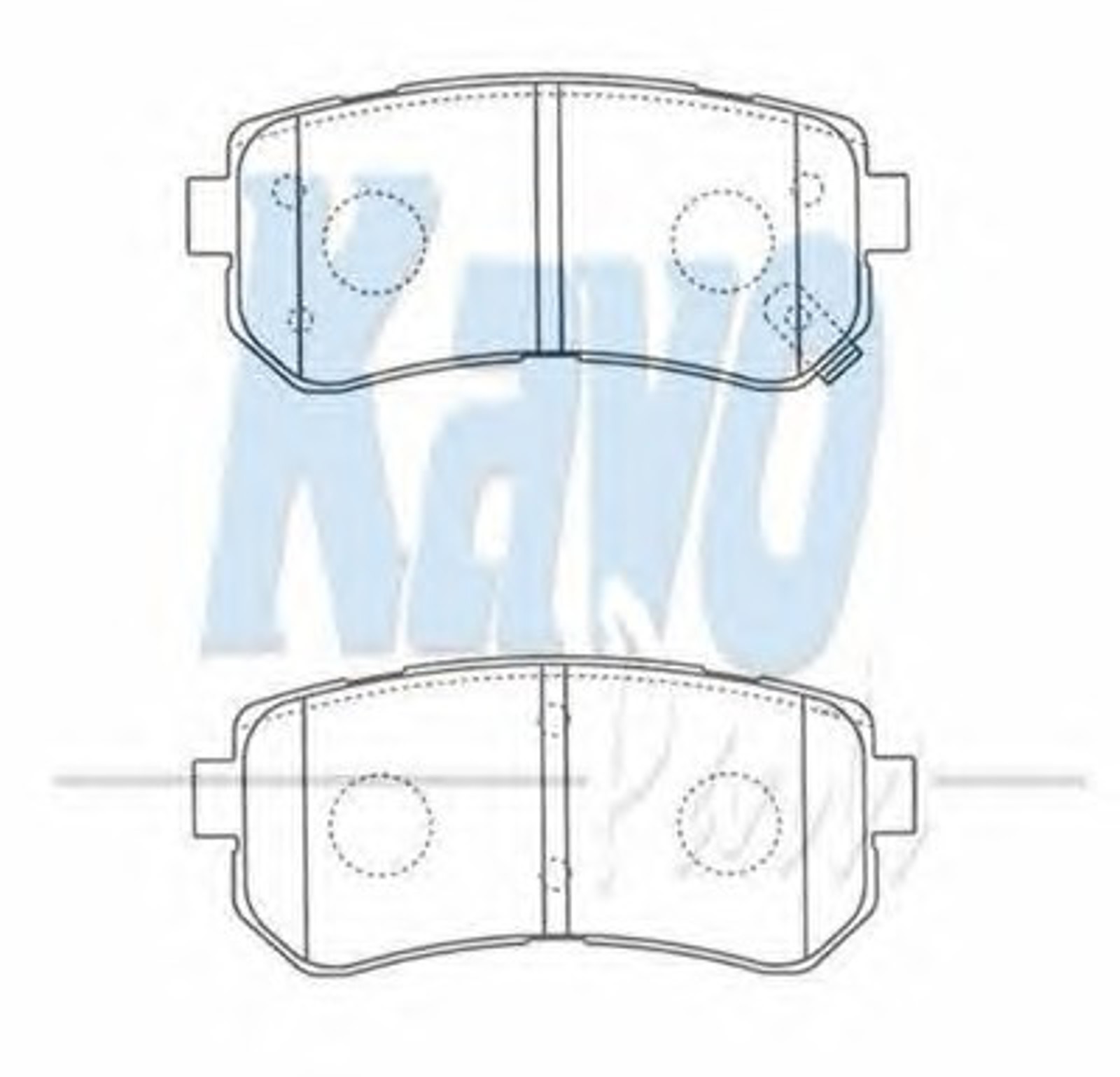 BP-4018 KAVO PARTS Комплект тормозных колодок, дисковый тормоз