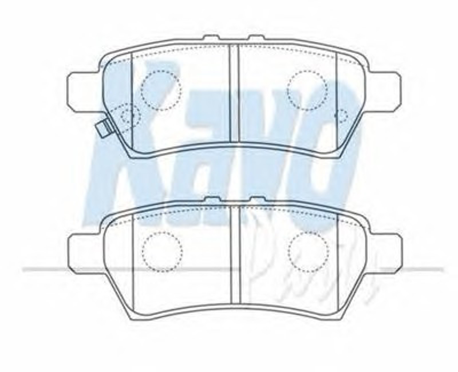 BP-6595 KAVO PARTS Колодки тормозные дисковые