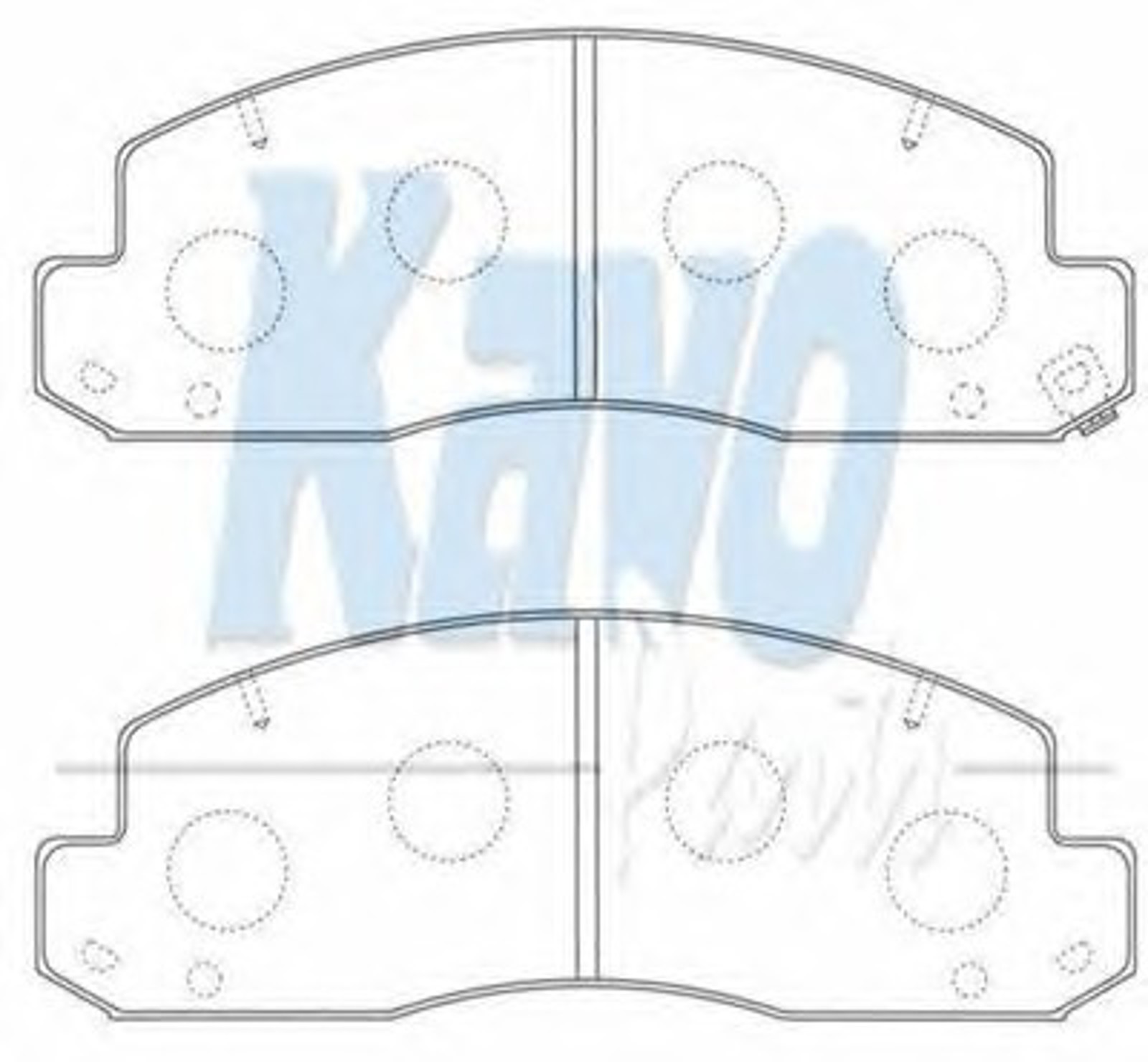 BP-9106 KAVO PARTS Комплект тормозных колодок, дисковый тормоз