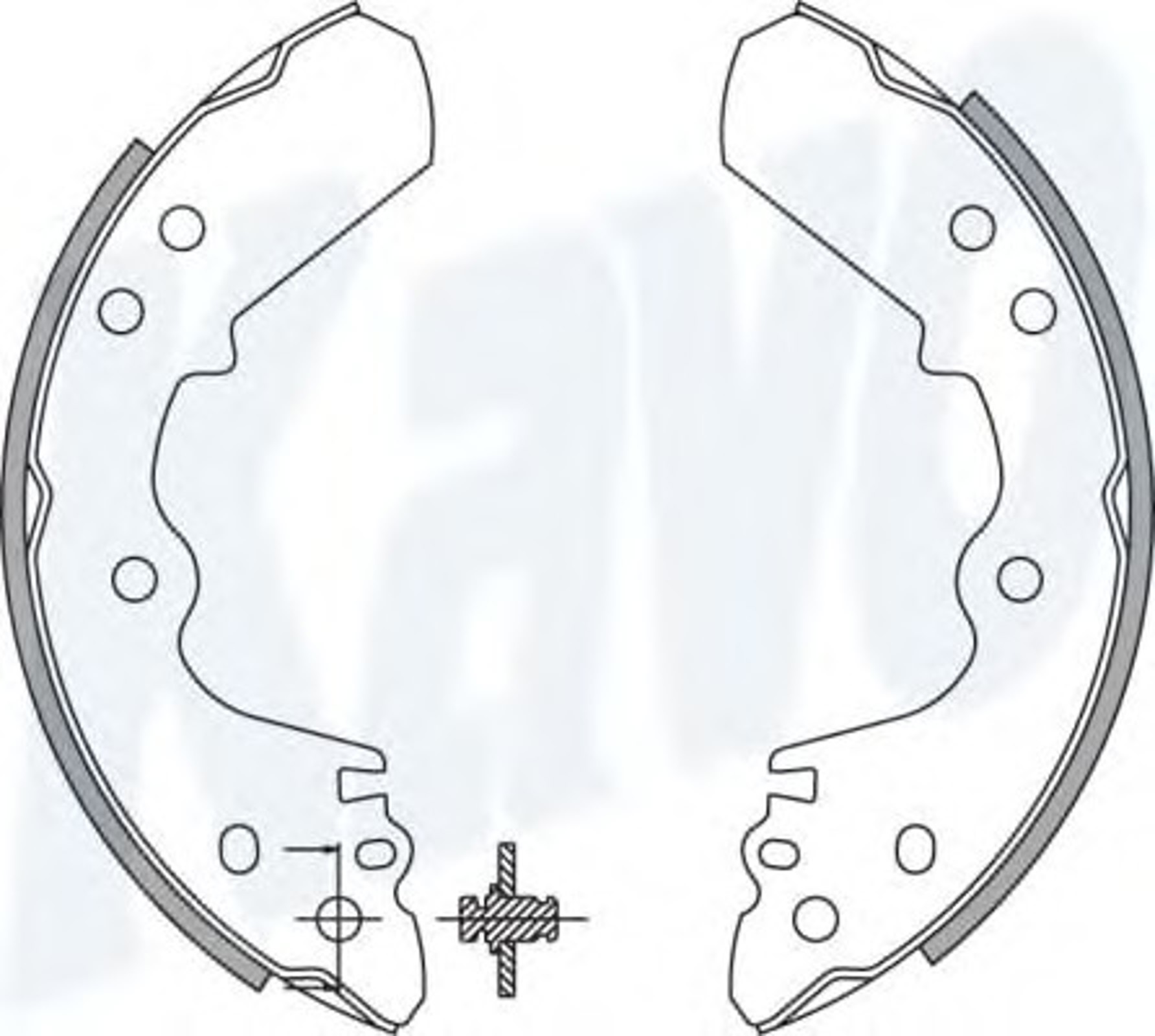 BS-3909 KAVO PARTS Комплект тормозных колодок