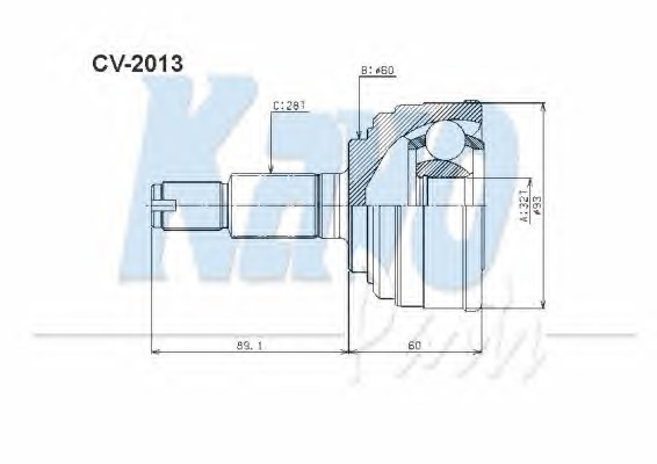 Шрус KAVO PARTS CV-2013