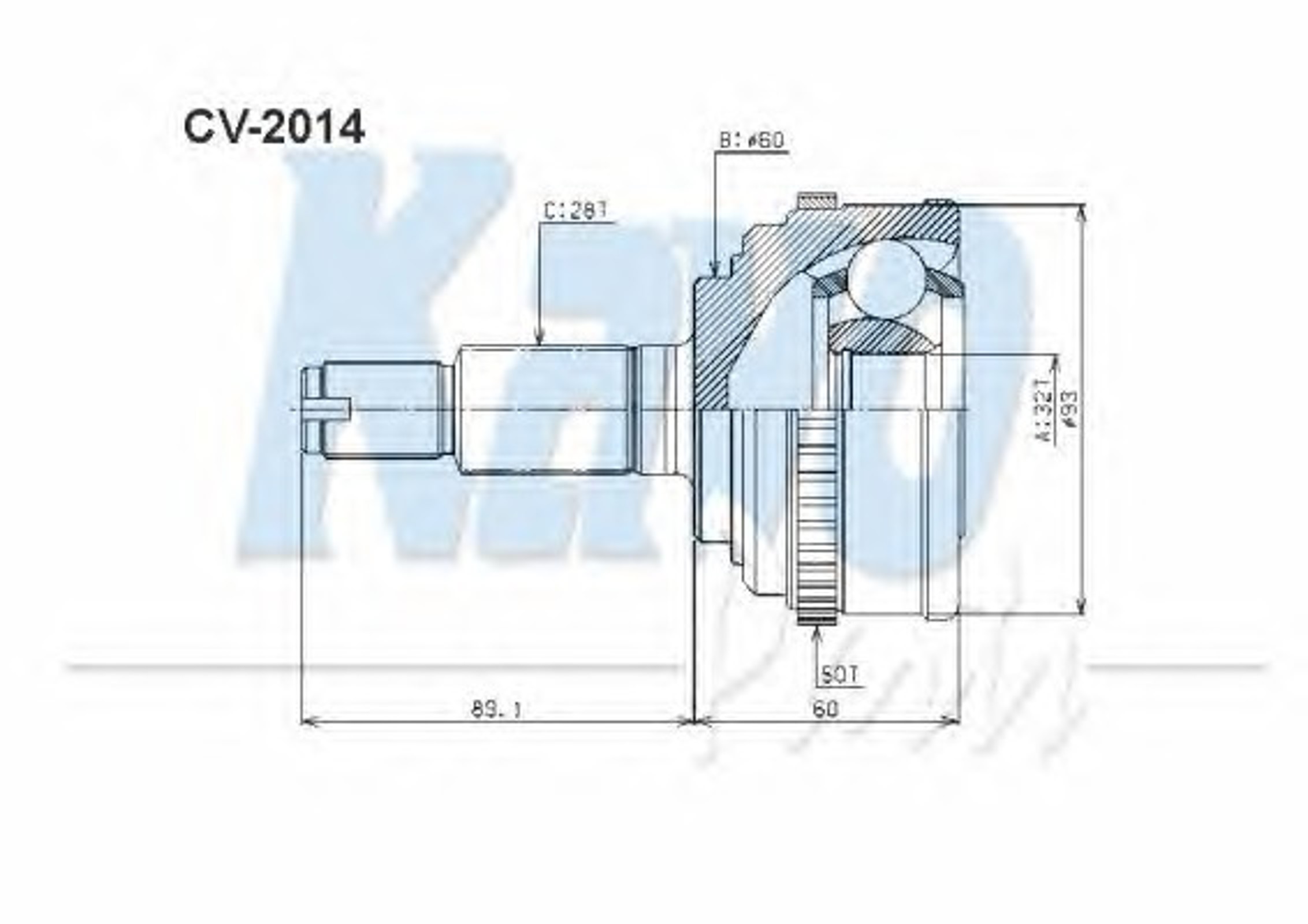 Шрус KAVO PARTS CV-2014
