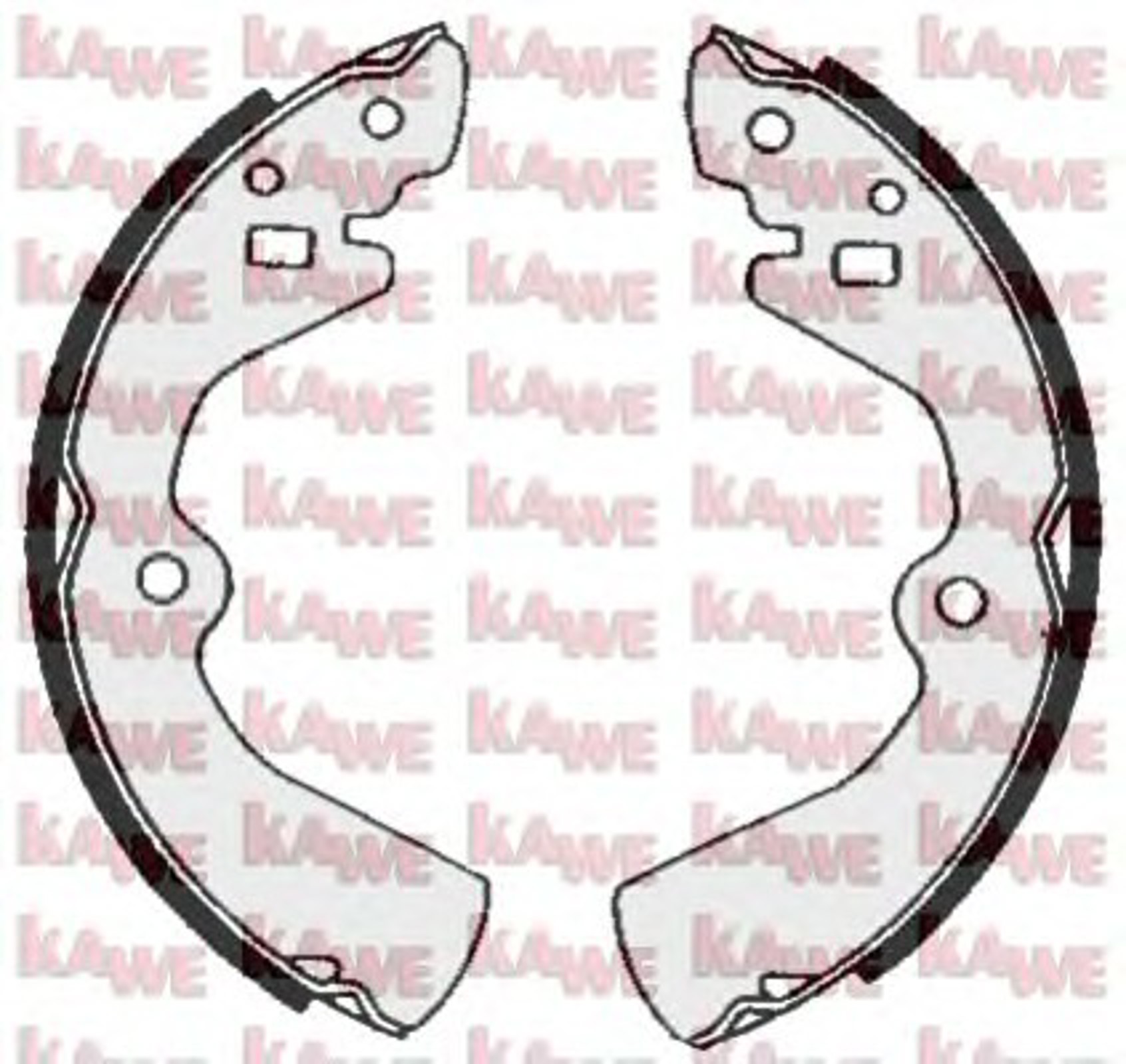 Колодки тормозные KAWE 05480