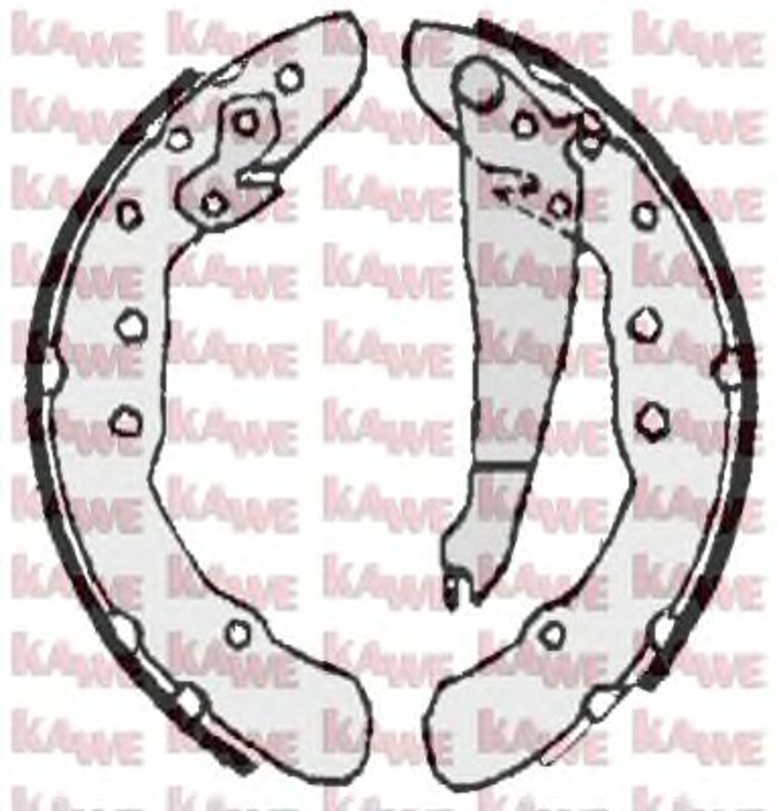 Колодки тормозные барабанные KAWE 06850