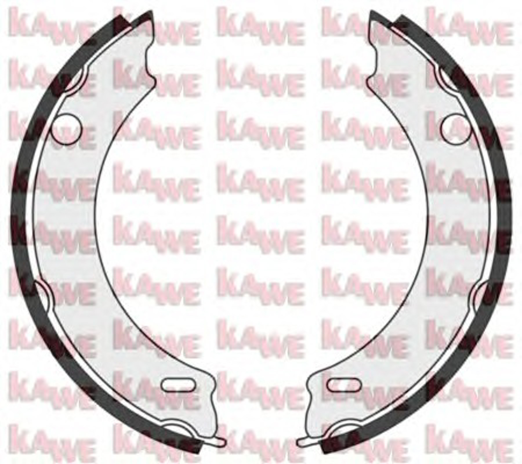 Колодки тормозные барабанные KAWE 06900