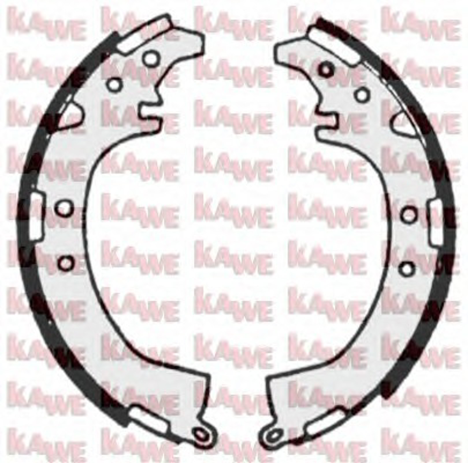 Колодки тормозные KAWE 07230
