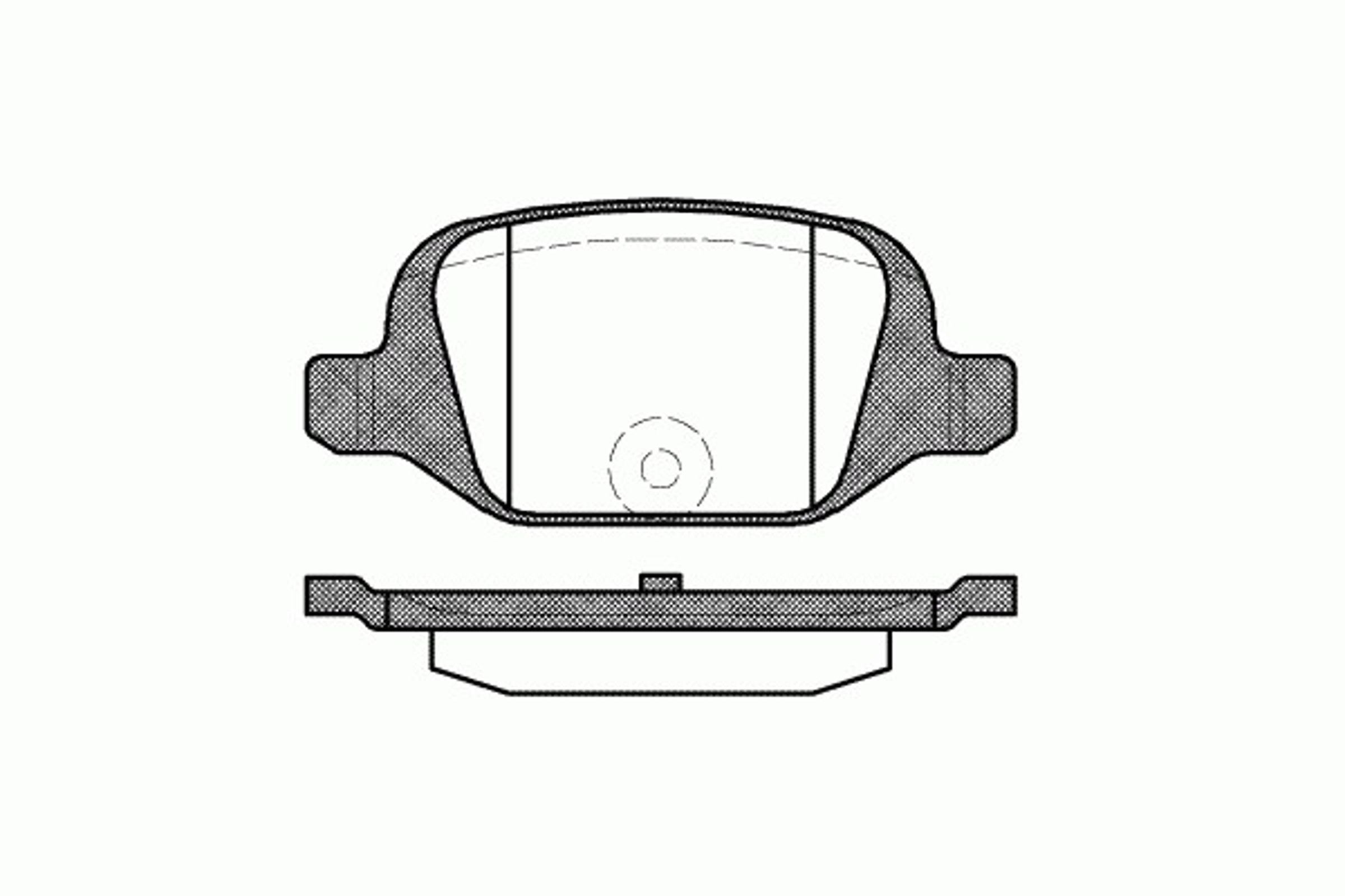 Колодки тормозные дисковые KAWE 0727 00